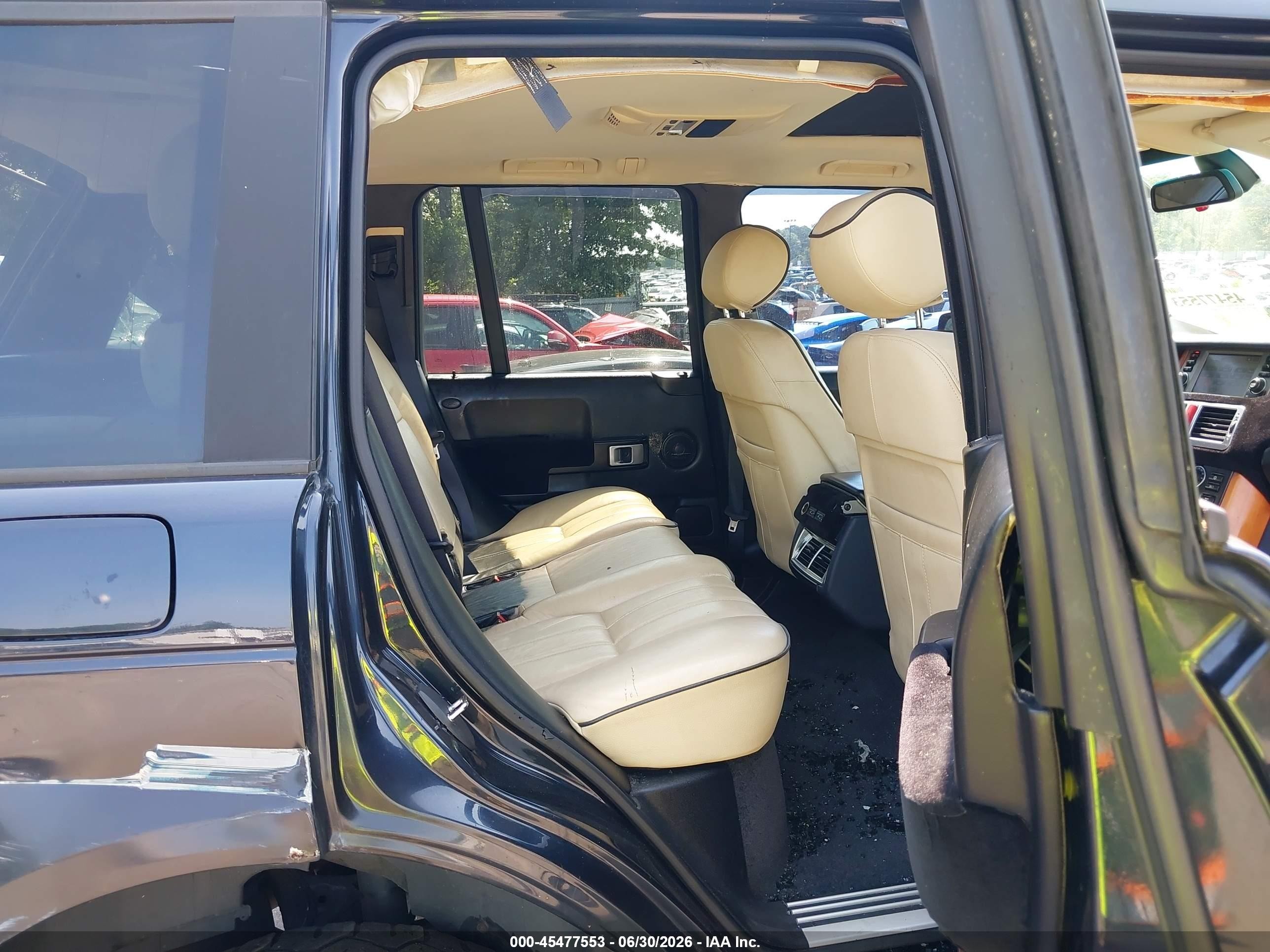 2005 Land Rover Range Rover Hse Dark Blue vin: SALME11455A180547