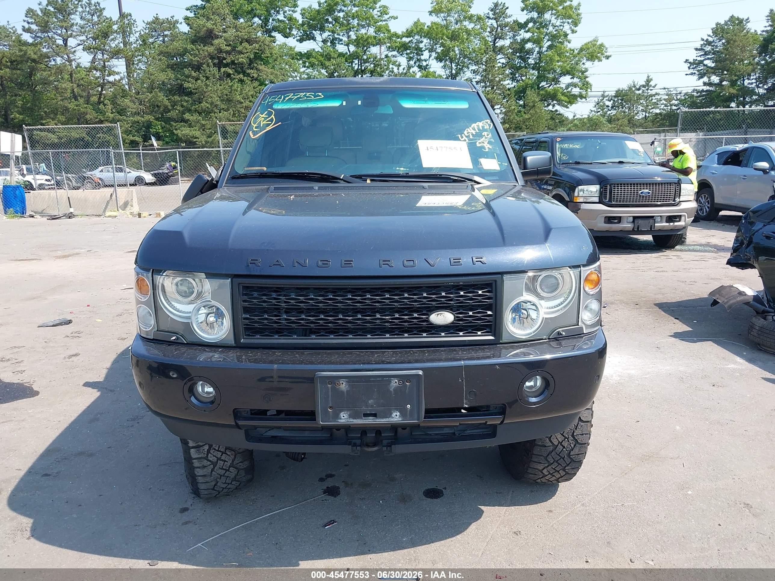 2005 Land Rover Range Rover Hse Dark Blue vin: SALME11455A180547
