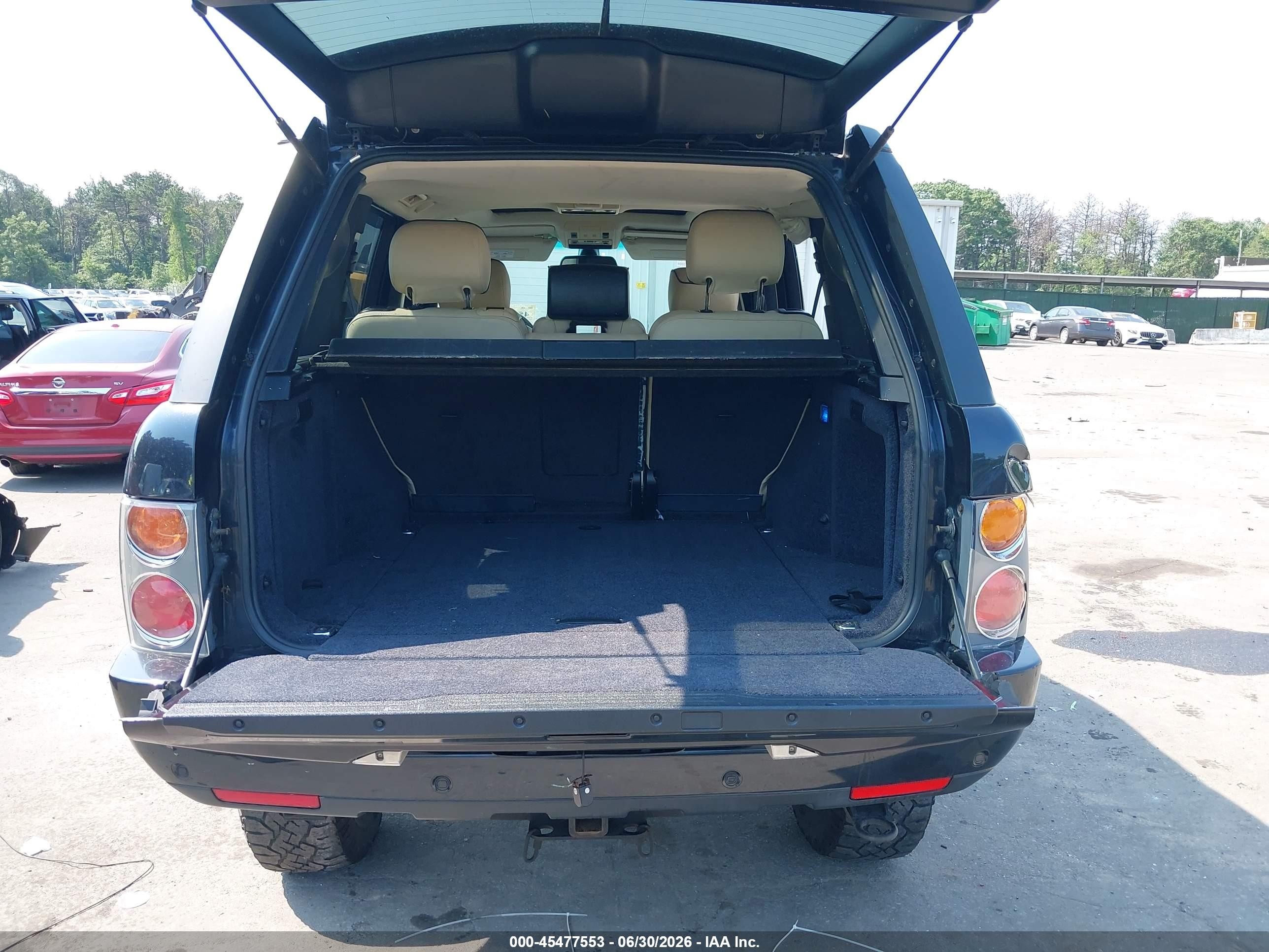 2005 Land Rover Range Rover Hse Dark Blue vin: SALME11455A180547