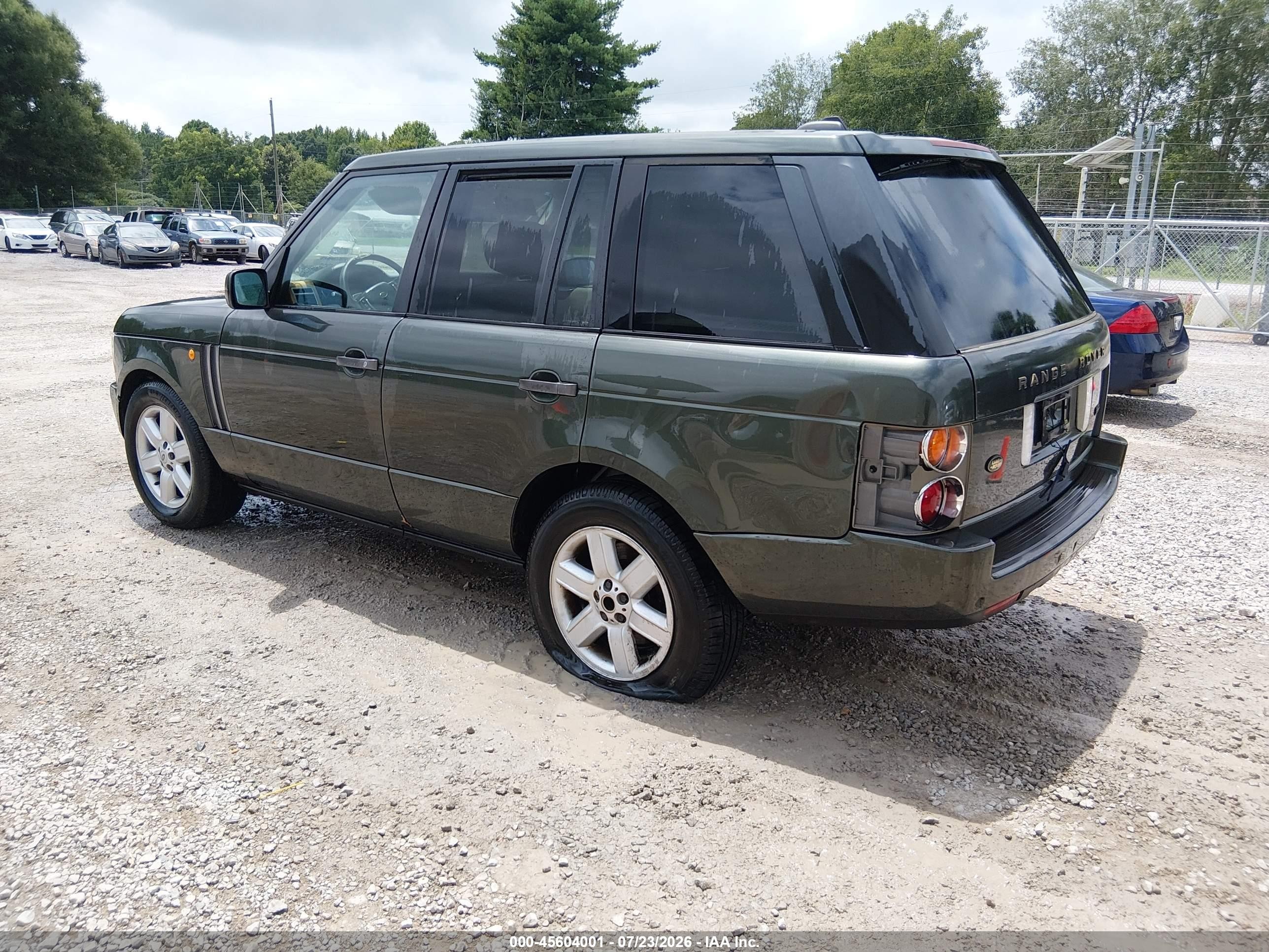 2005 Land Rover Range Rover Hse Green vin: SALME11455A197249