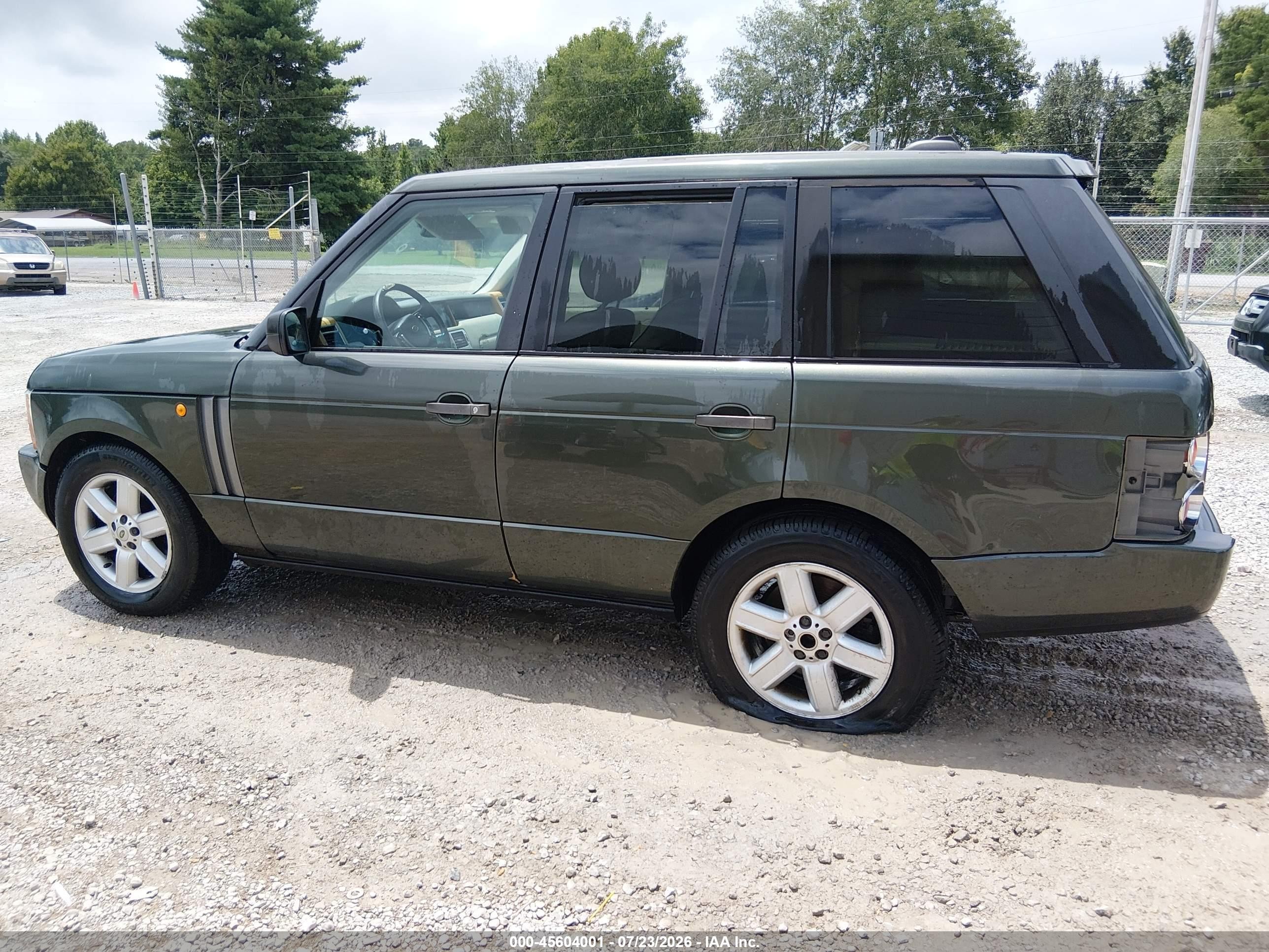 2005 Land Rover Range Rover Hse Green vin: SALME11455A197249