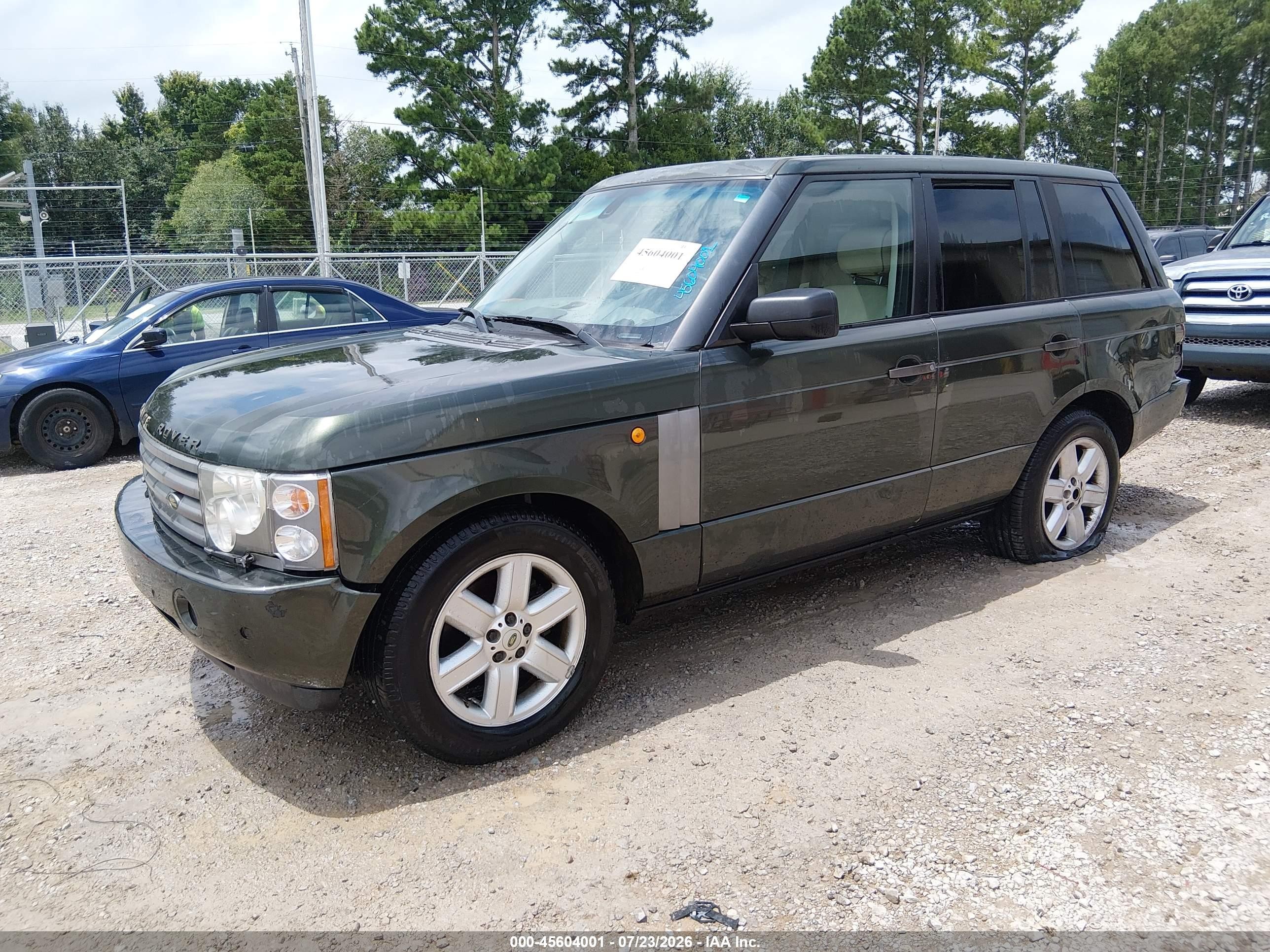 2005 Land Rover Range Rover Hse Green vin: SALME11455A197249
