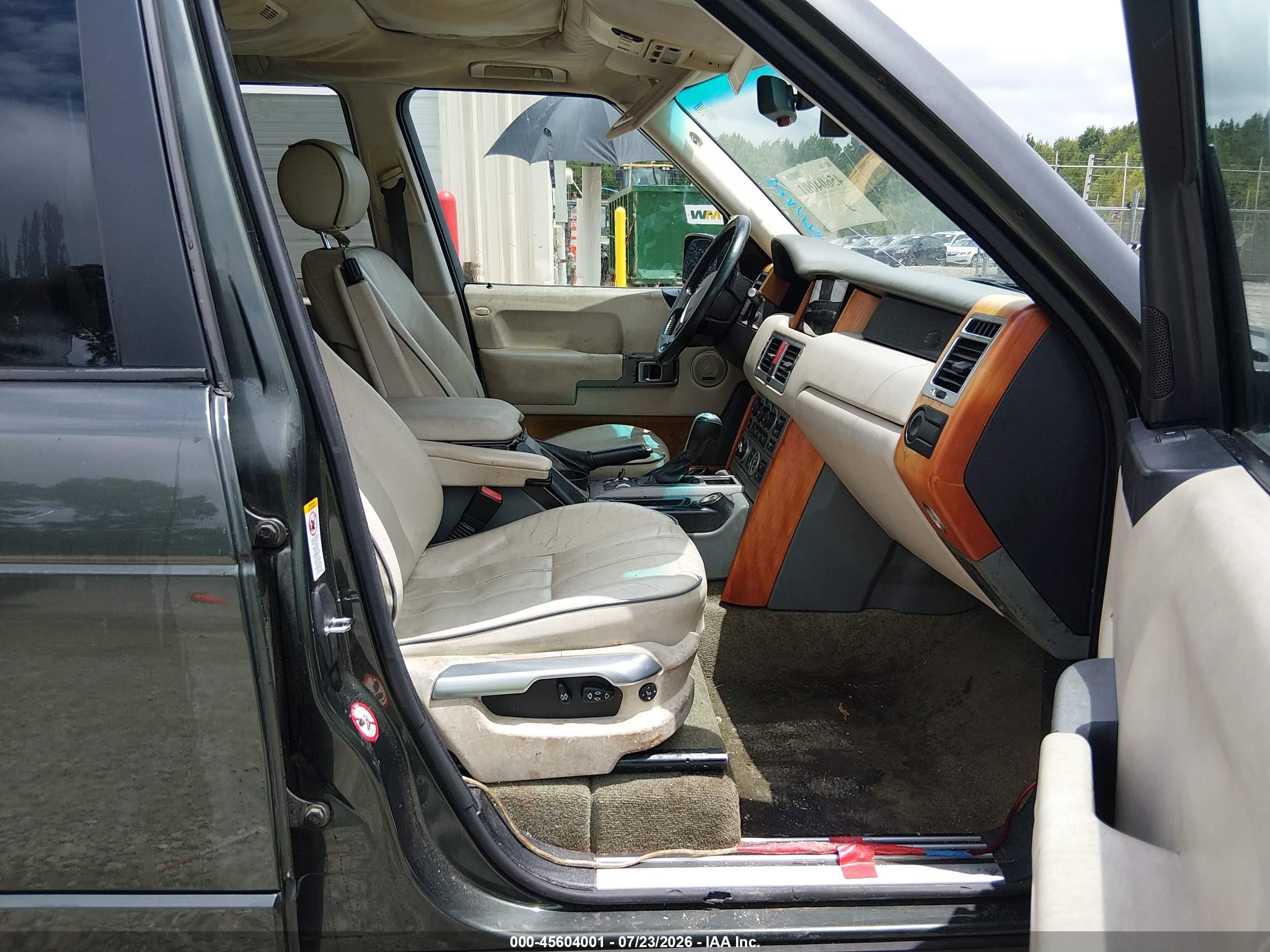 2005 Land Rover Range Rover Hse Green vin: SALME11455A197249