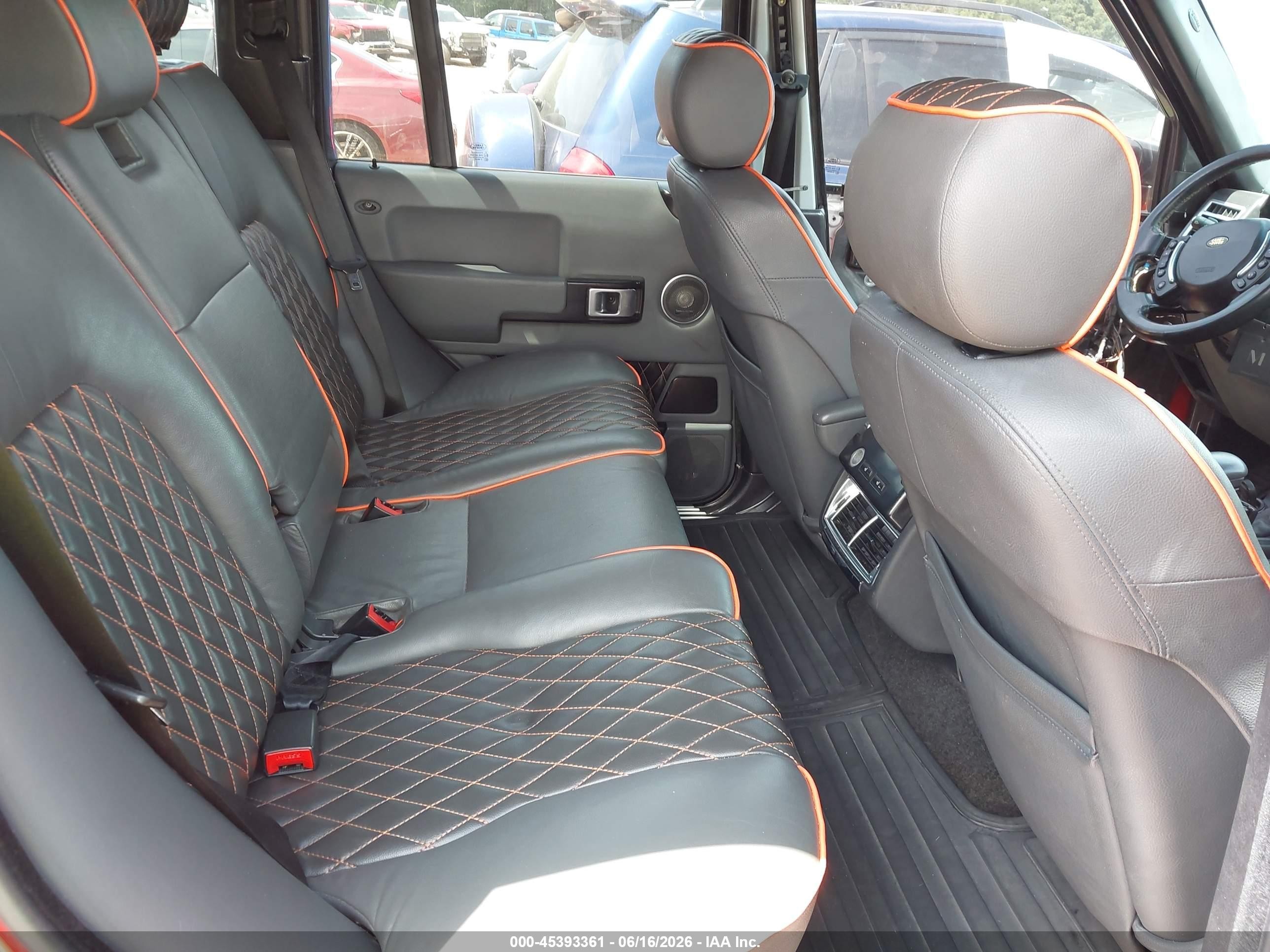 2005 Land Rover Range Rover Hse Orange vin: SALME11465A186728