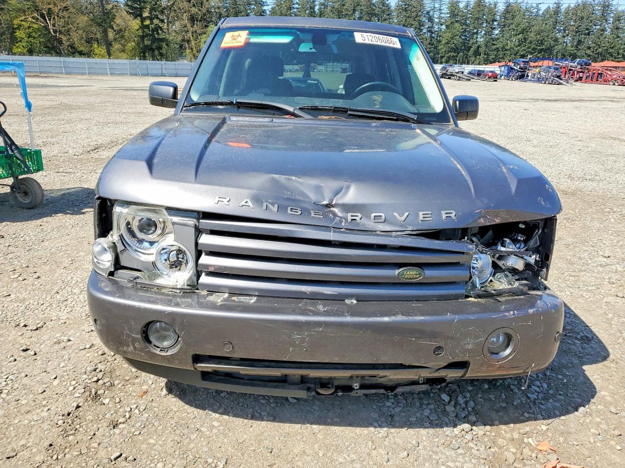 2005 Land Rover Range Rover Hse Gray vin: SALME11465A193162