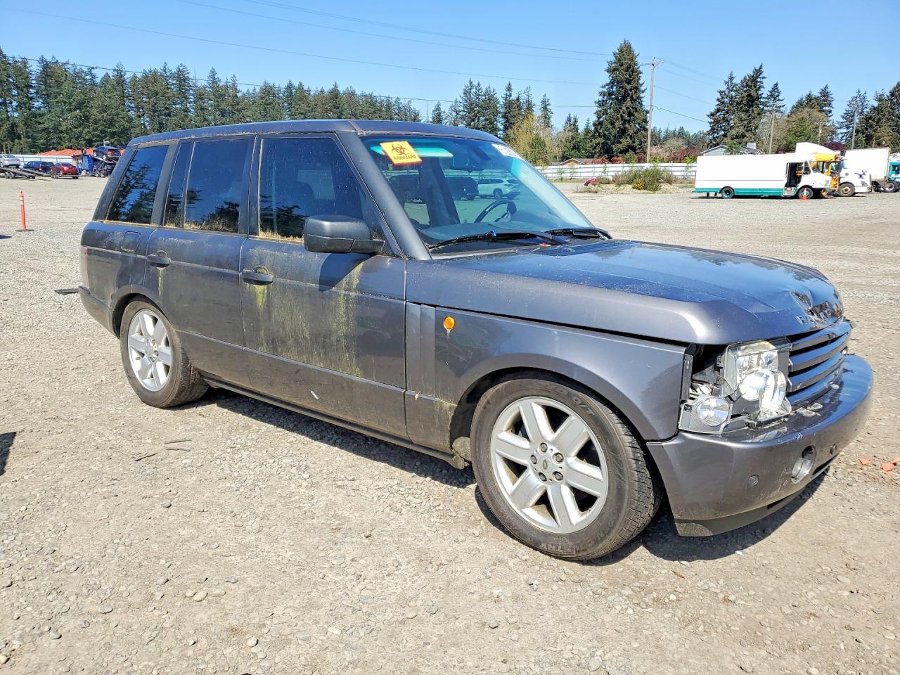 2005 Land Rover Range Rover Hse Gray vin: SALME11465A193162