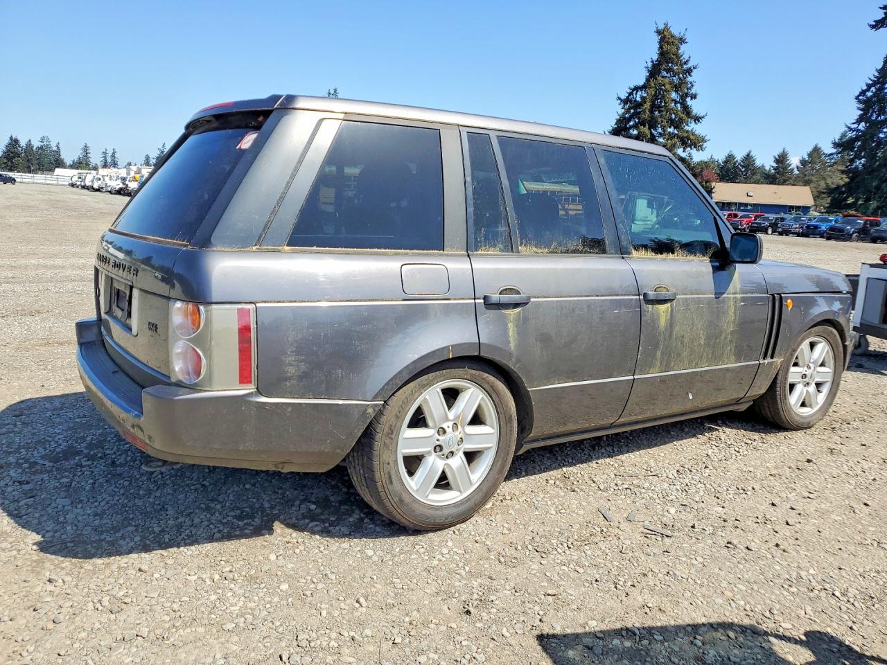 2005 Land Rover Range Rover Hse Gray vin: SALME11465A193162