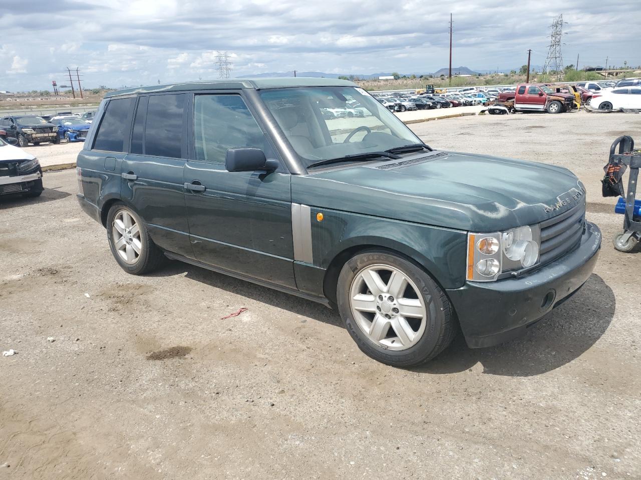 2004 Land Rover Range Rover Hse Green vin: SALME11484A170013