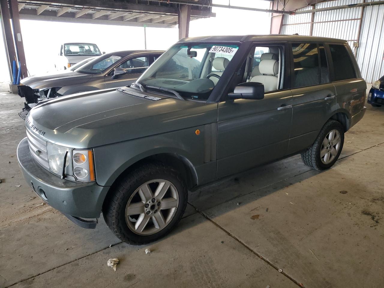 2005 Land Rover Range Rover Hse Green vin: SALME11485A187315
