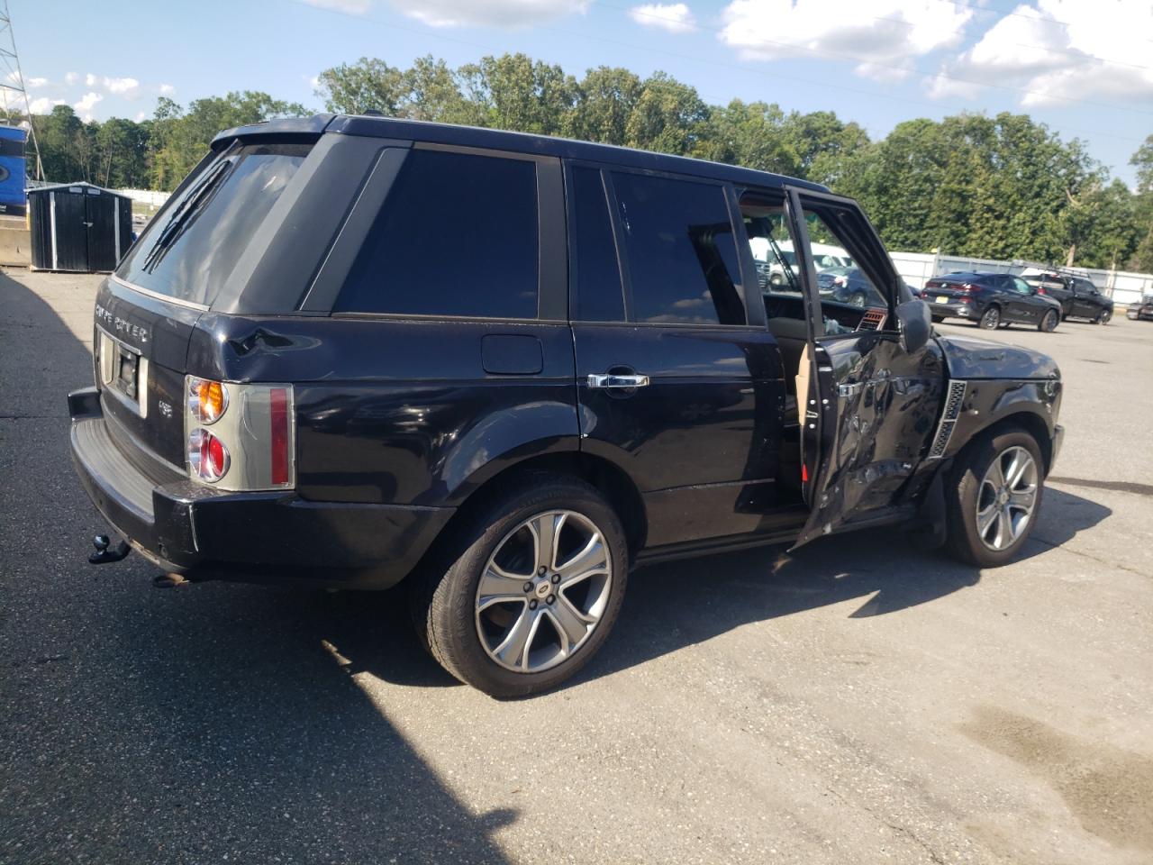 2005 Land Rover Range Rover Hse Black vin: SALME11485A195768