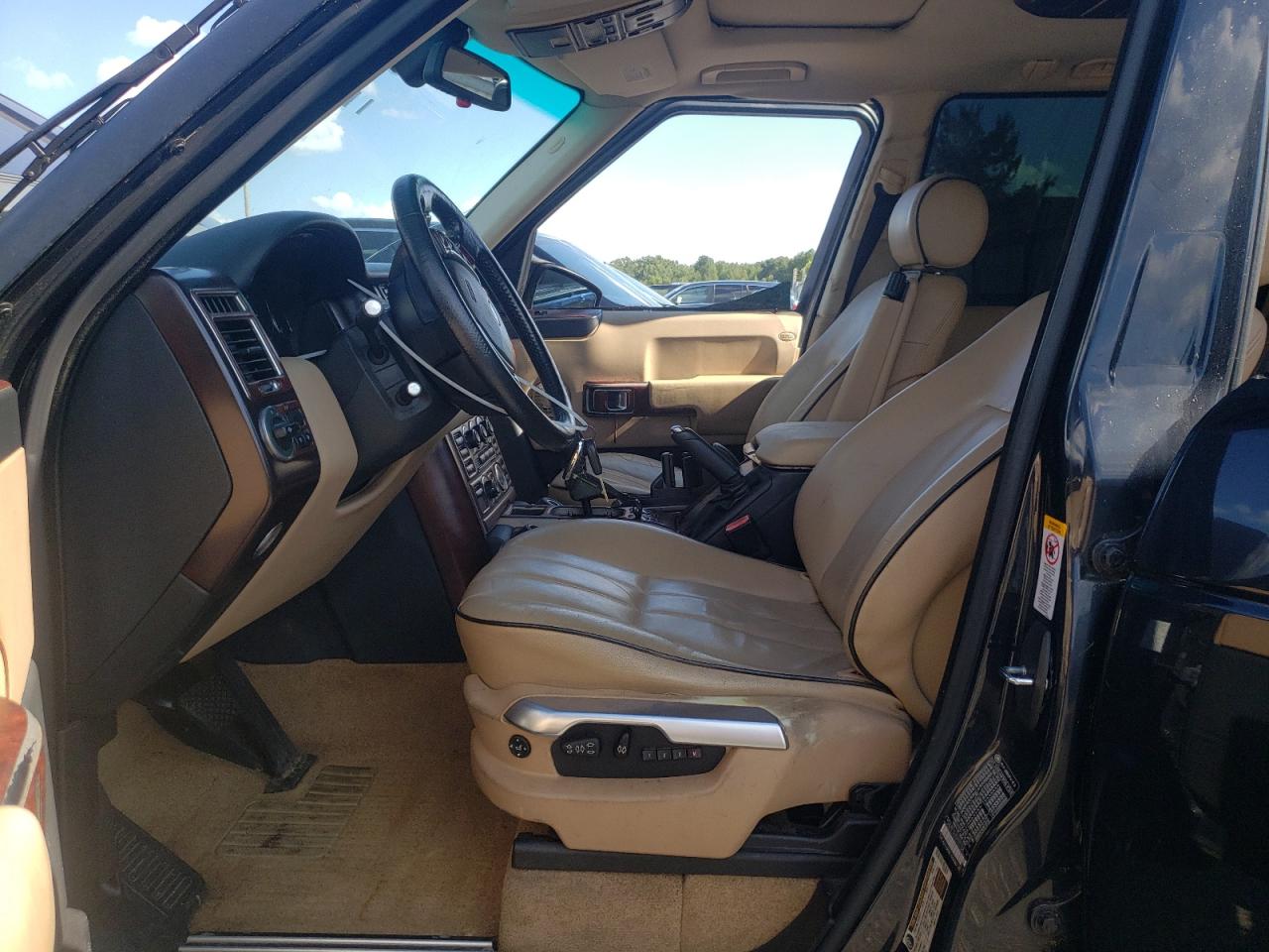2005 Land Rover Range Rover Hse Black vin: SALME11485A195768