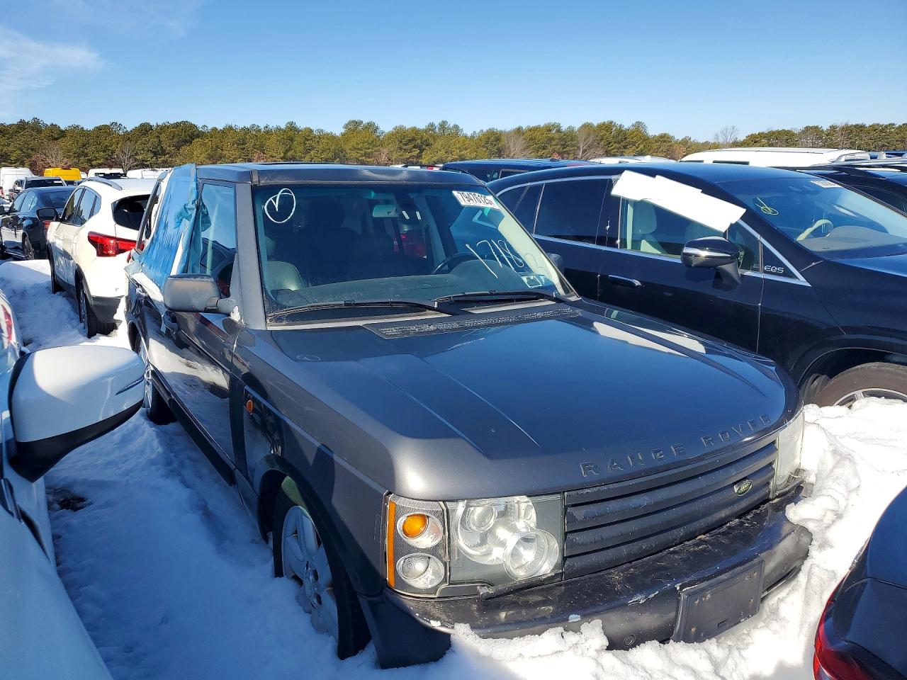 2004 Land Range Rove Gray vin: SALME114X4A171843