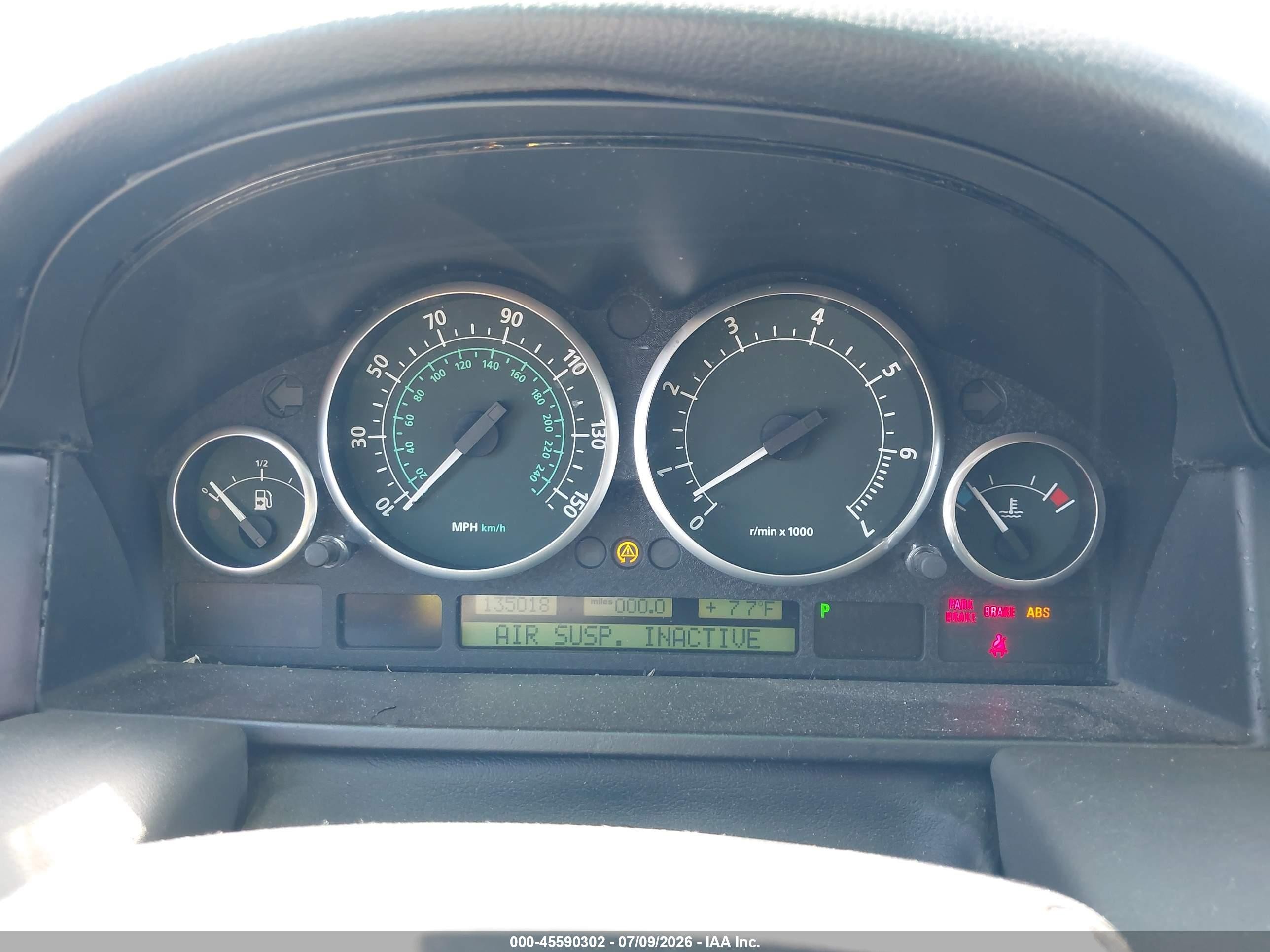 2005 Land Rover Range Rover Hse Черный vin: SALME114X5A180690