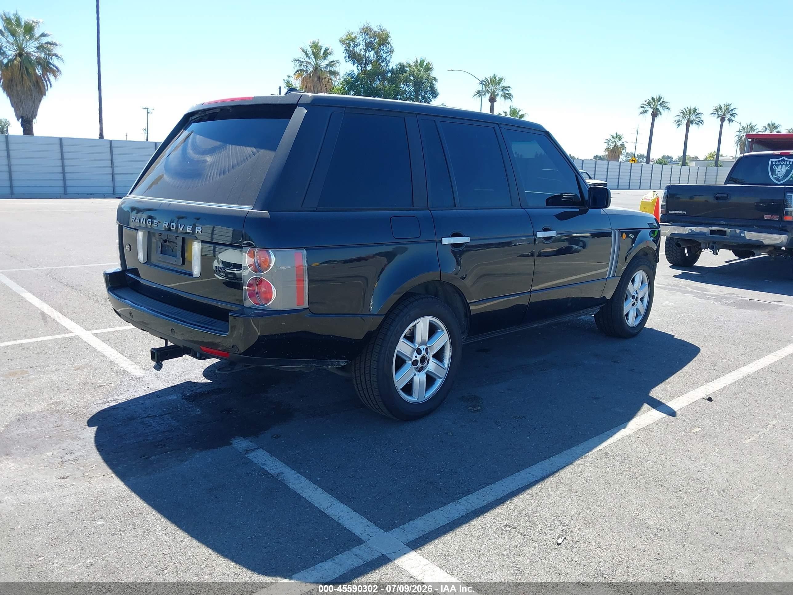 2005 Land Rover Range Rover Hse Черный vin: SALME114X5A180690