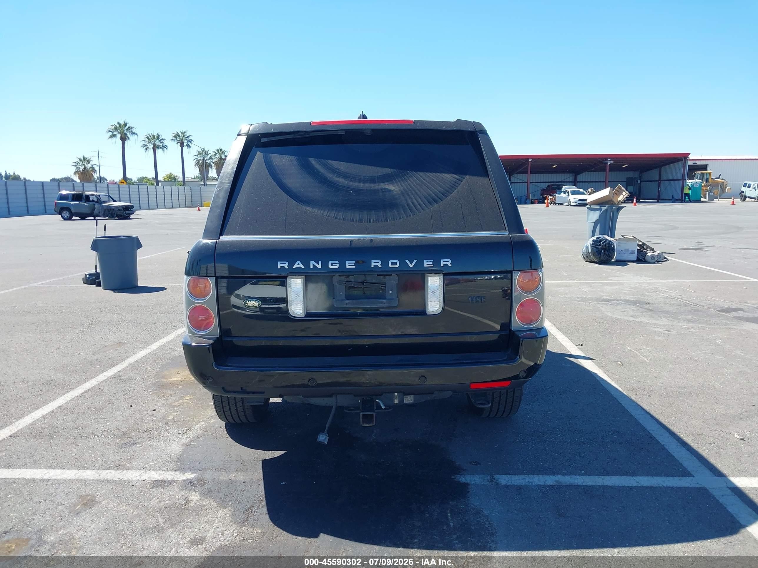 2005 Land Rover Range Rover Hse Черный vin: SALME114X5A180690