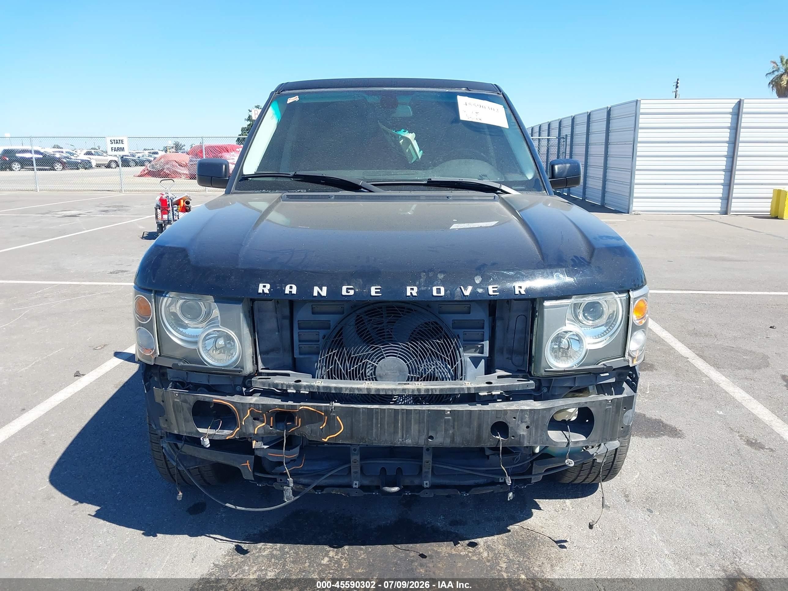2005 Land Rover Range Rover Hse Черный vin: SALME114X5A180690