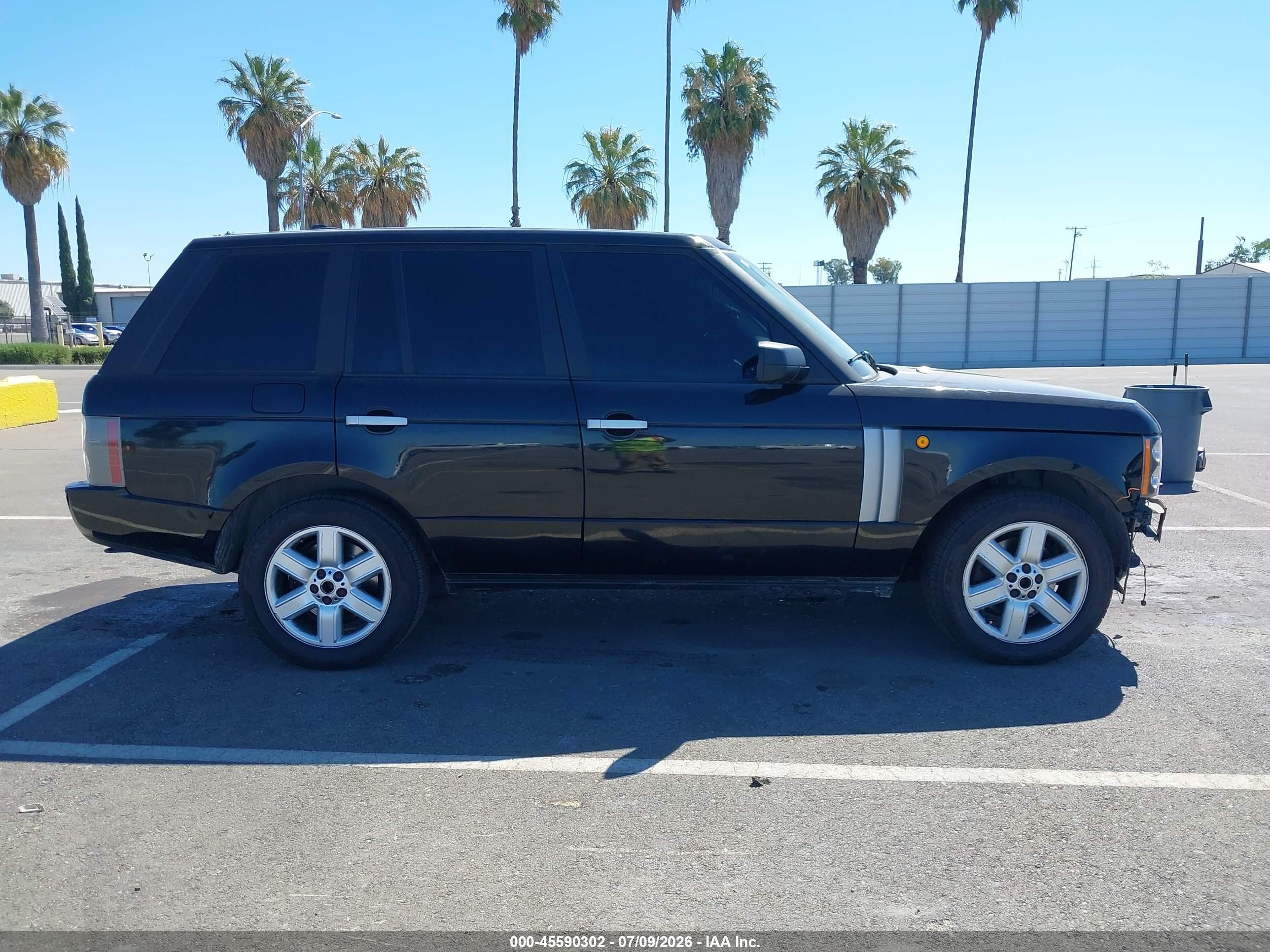 2005 Land Rover Range Rover Hse Черный vin: SALME114X5A180690