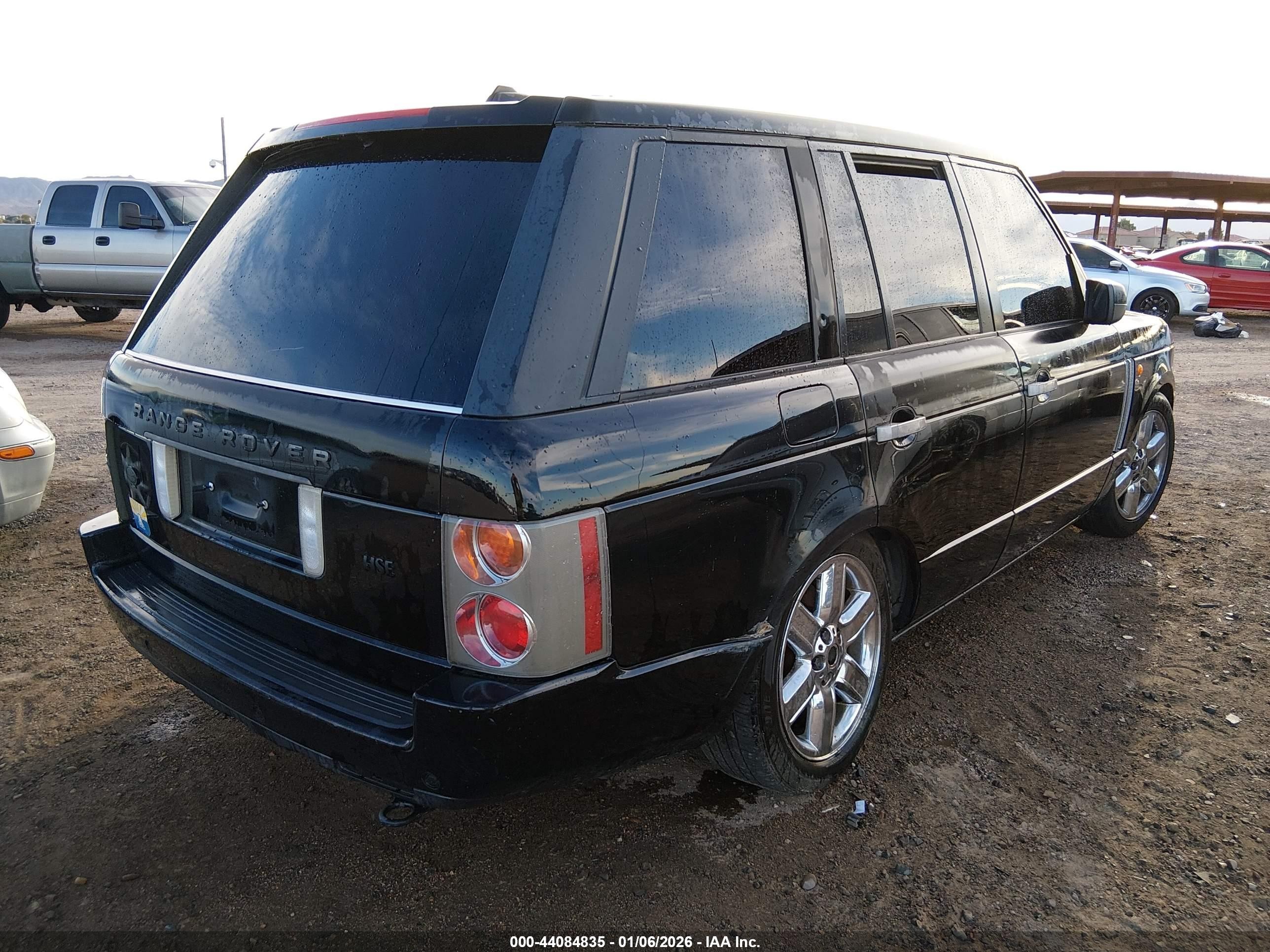 2005 Land Rover Range Rover Hse Black vin: SALME114X5A182701