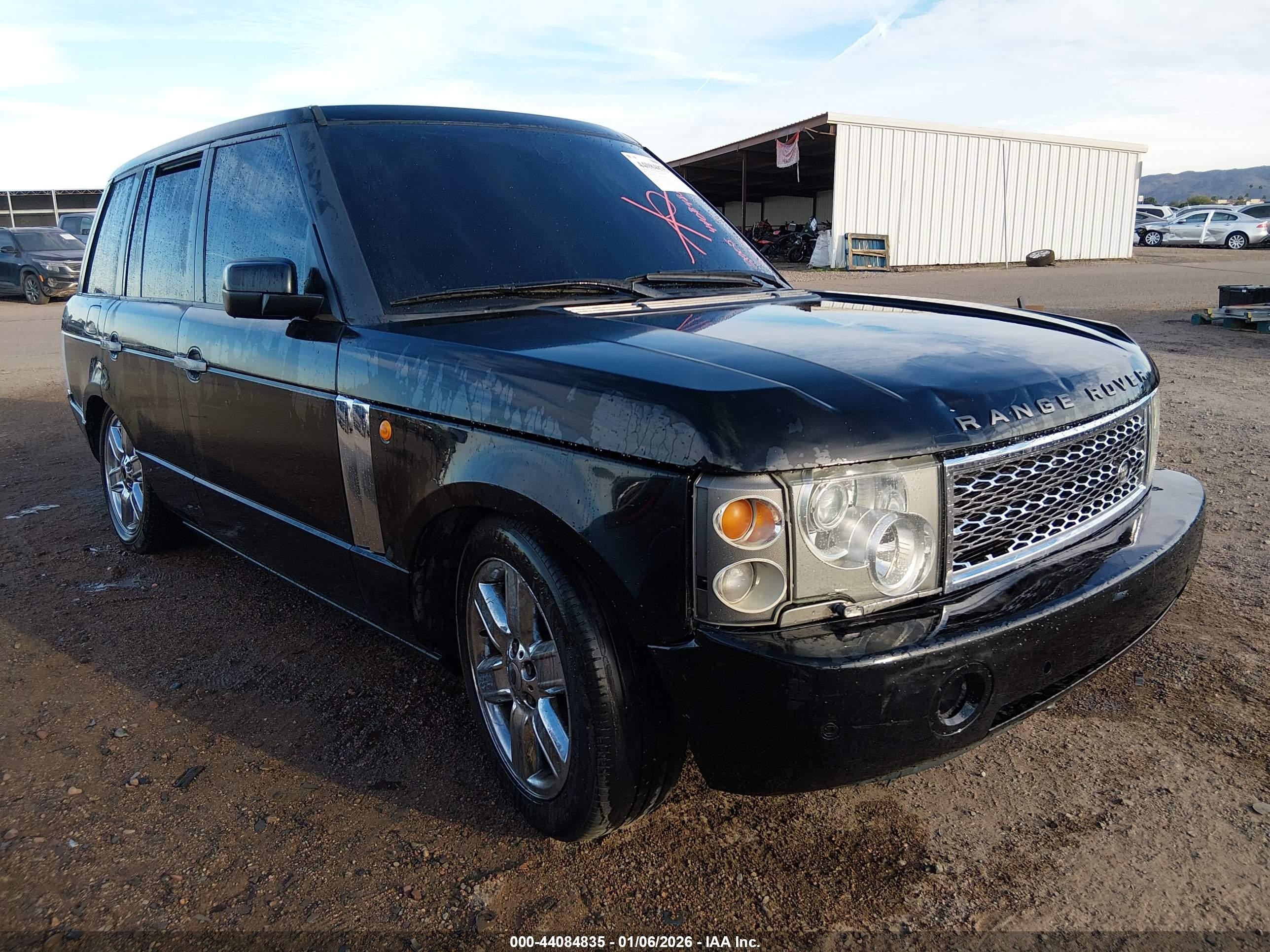 2005 Land Rover Range Rover Hse Черный vin: SALME114X5A182701