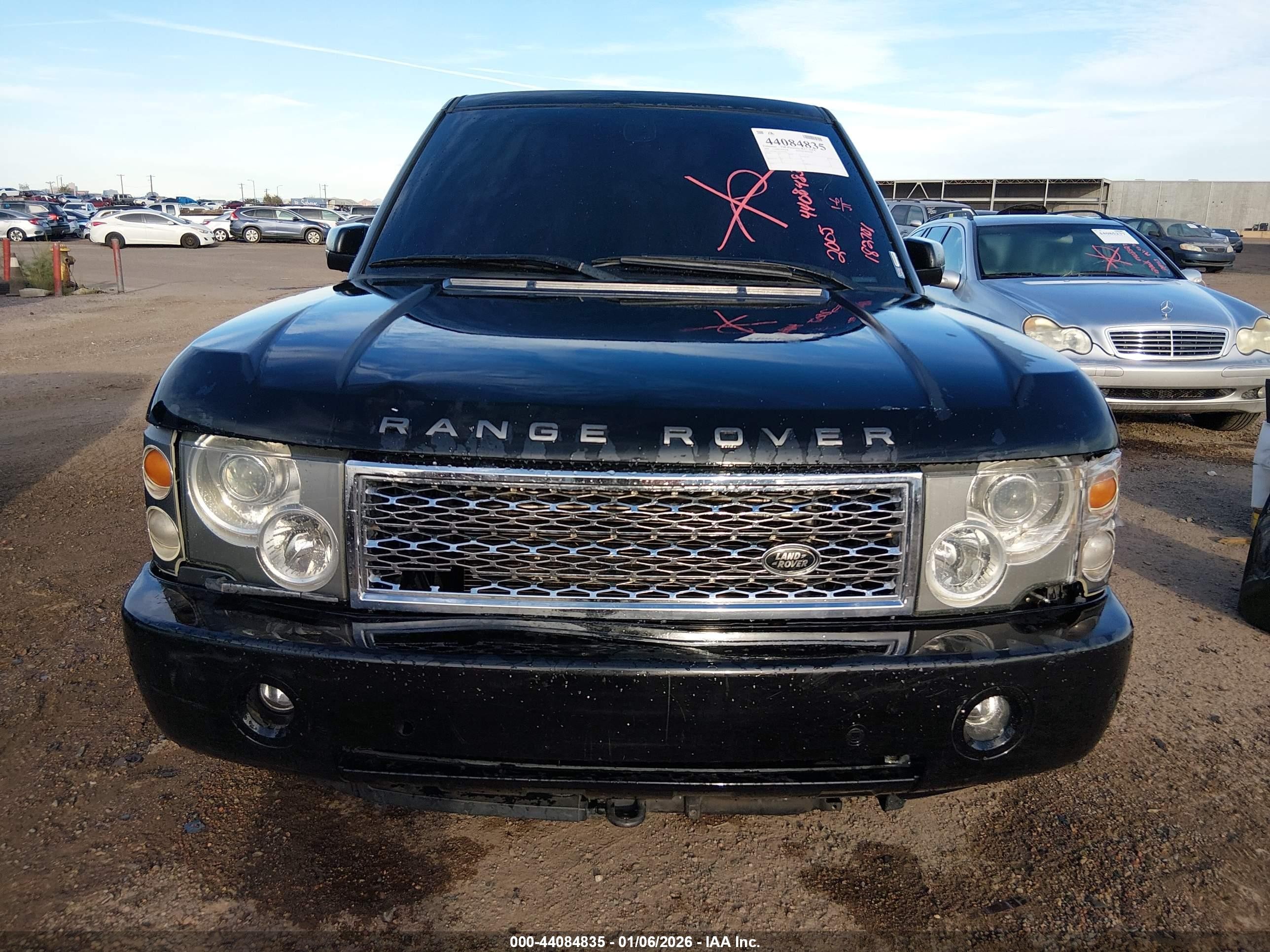 2005 Land Rover Range Rover Hse Black vin: SALME114X5A182701