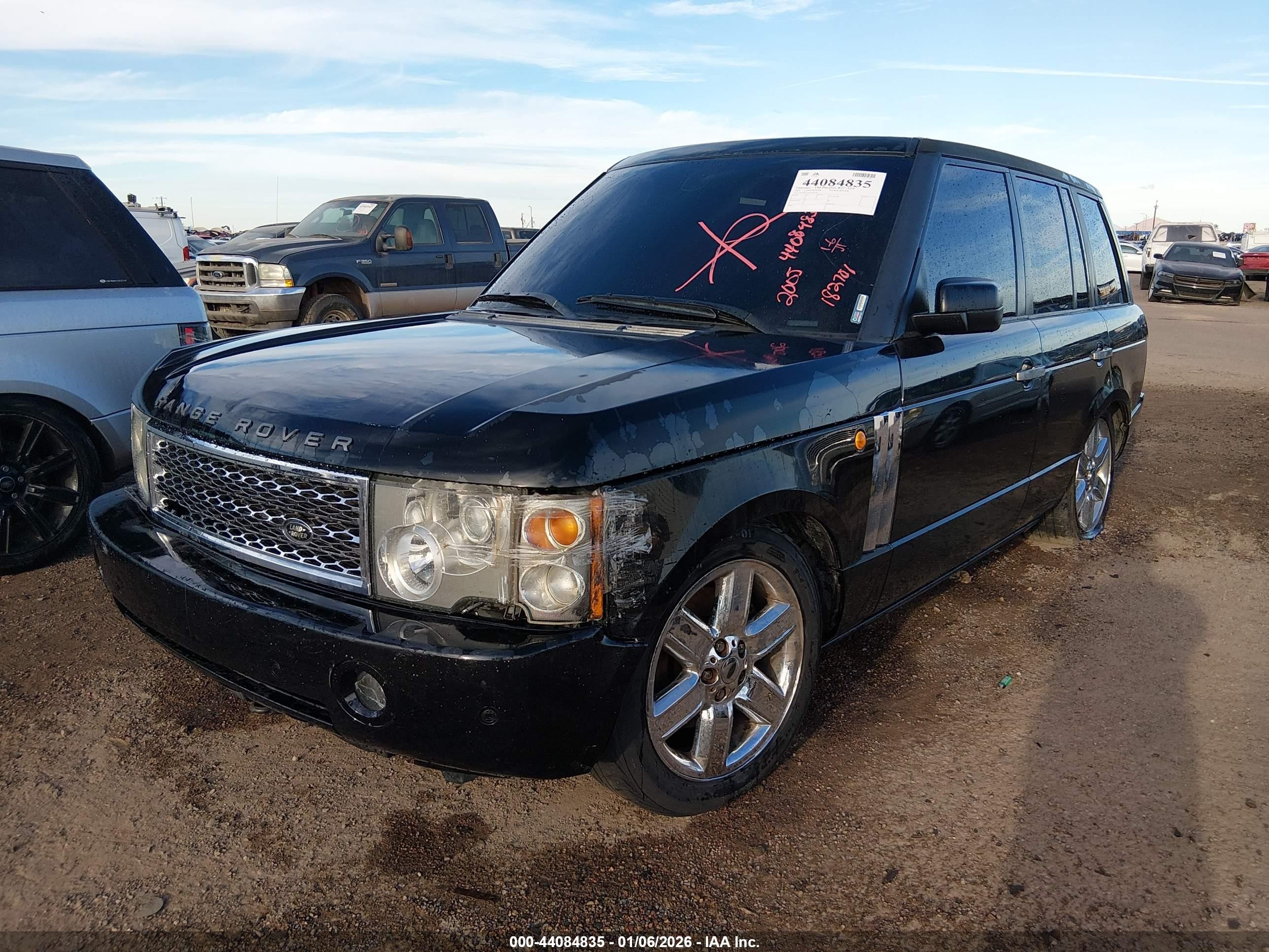 2005 Land Rover Range Rover Hse Black vin: SALME114X5A182701