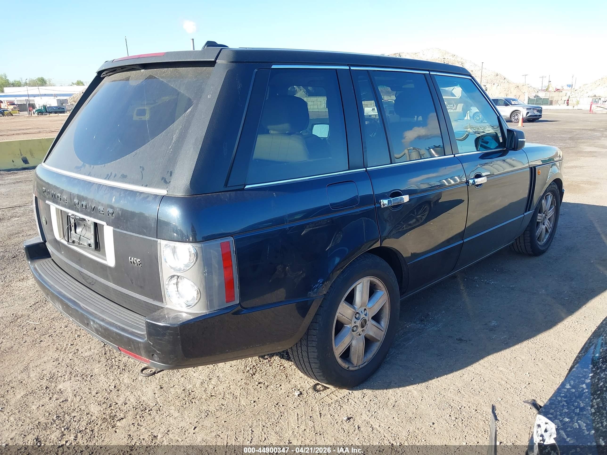 2005 Land Rover Range Rover Hse Black vin: SALME114X5A188871