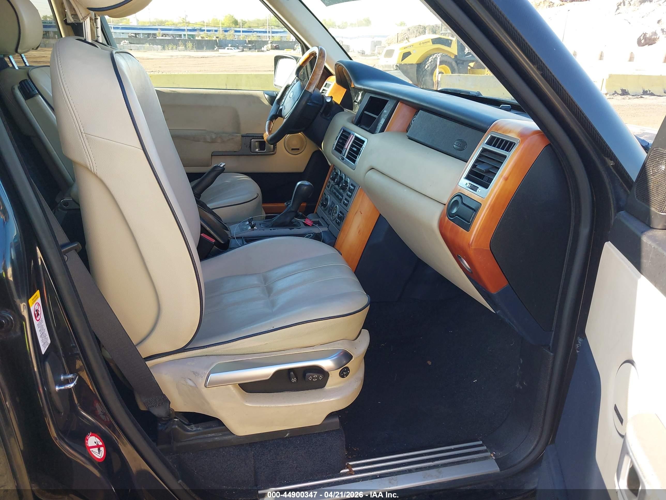 2005 Land Rover Range Rover Hse Black vin: SALME114X5A188871