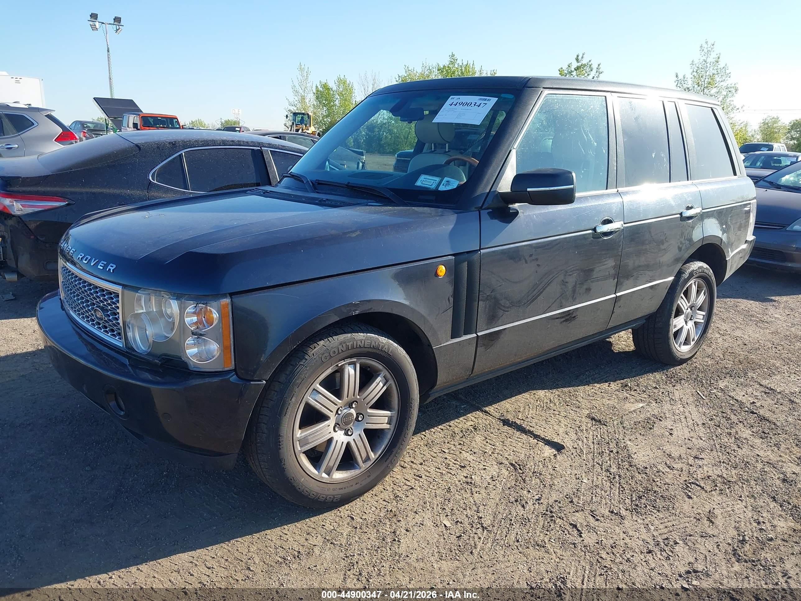 2005 Land Rover Range Rover Hse Black vin: SALME114X5A188871