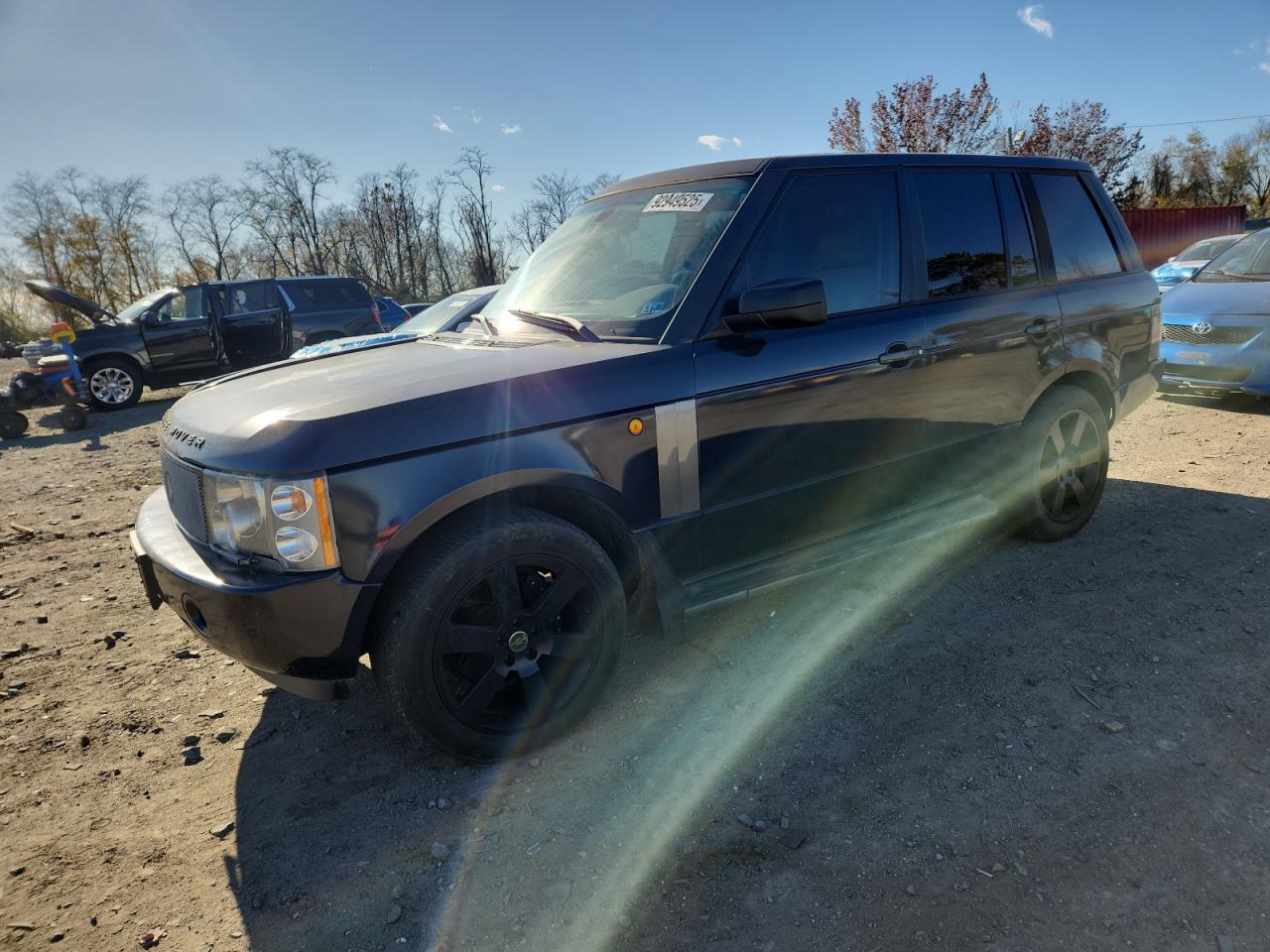 2005 Land Rover Range Rover Hse Синий vin: SALME114X5A190846