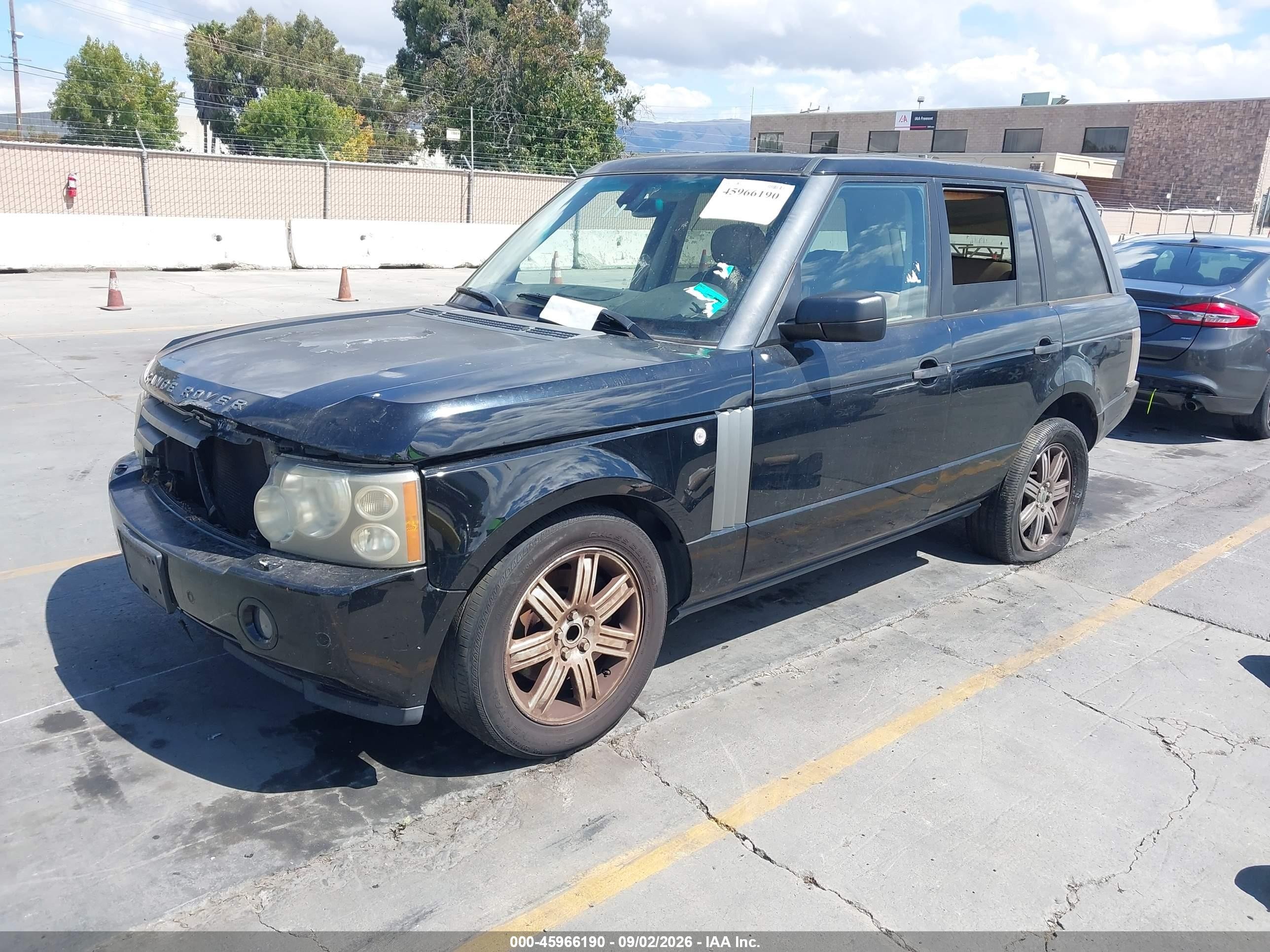 2006 Land Rover Range Rover Hse Black vin: SALME15406A211764