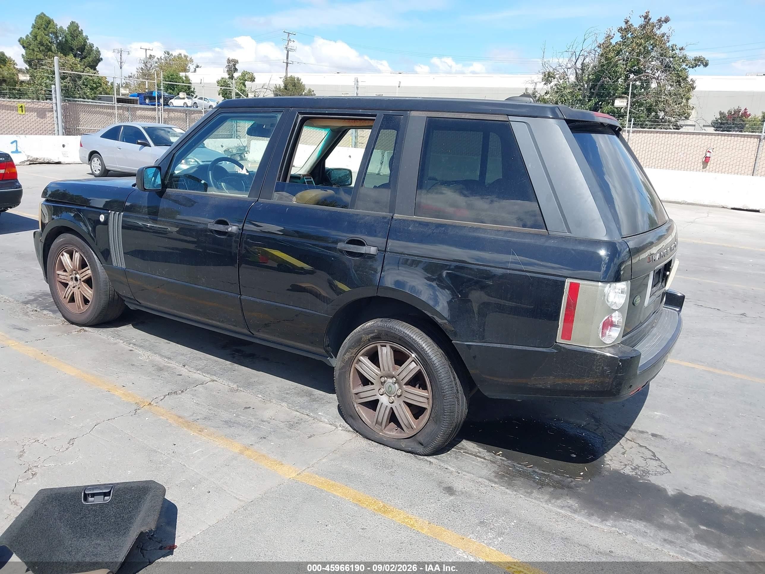 2006 Land Rover Range Rover Hse Black vin: SALME15406A211764