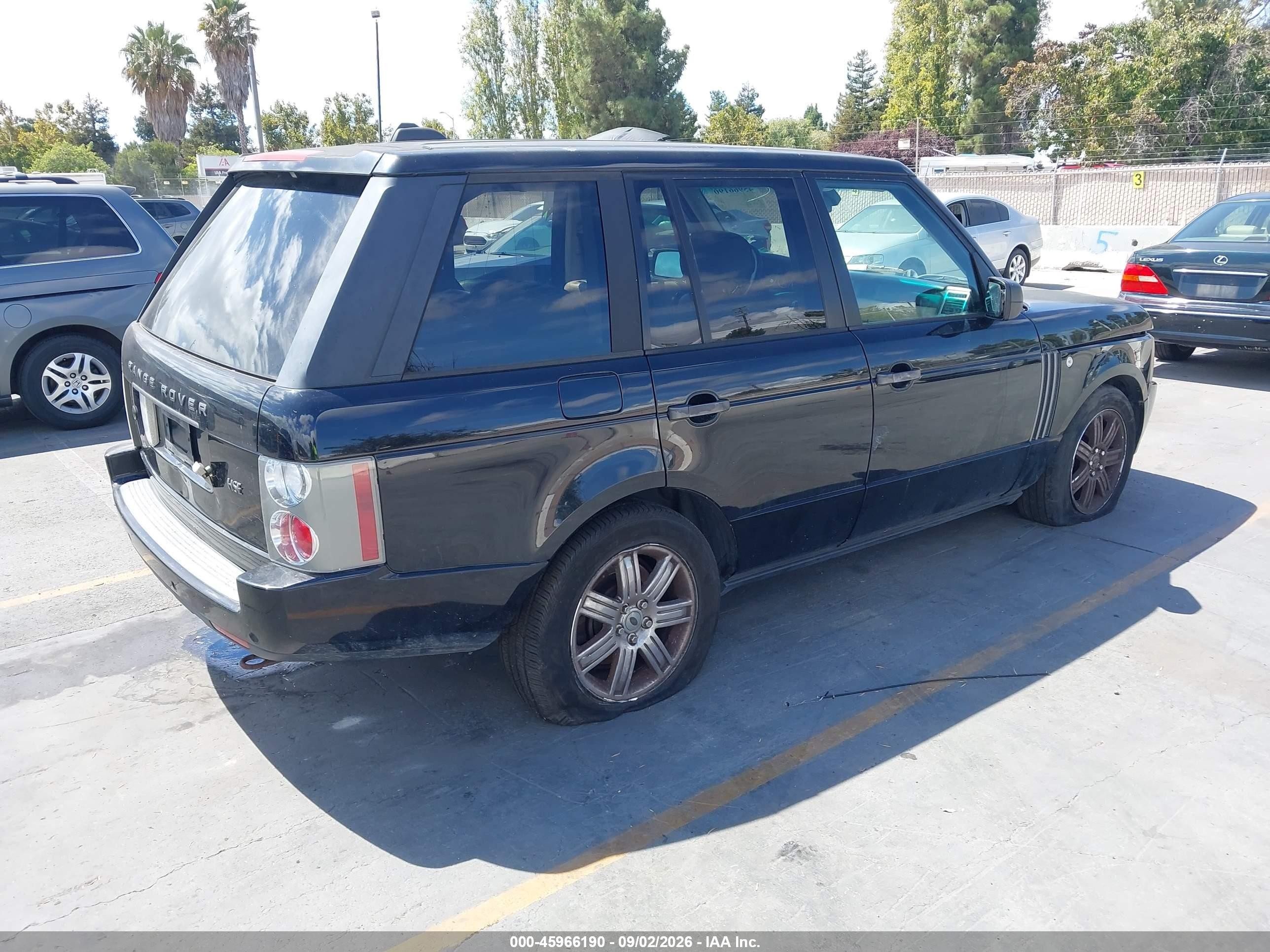 2006 Land Rover Range Rover Hse Black vin: SALME15406A211764