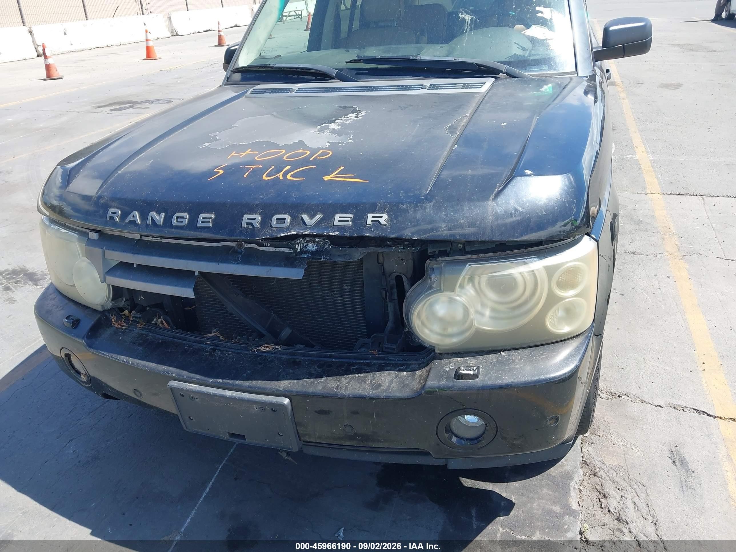 2006 Land Rover Range Rover Hse Black vin: SALME15406A211764