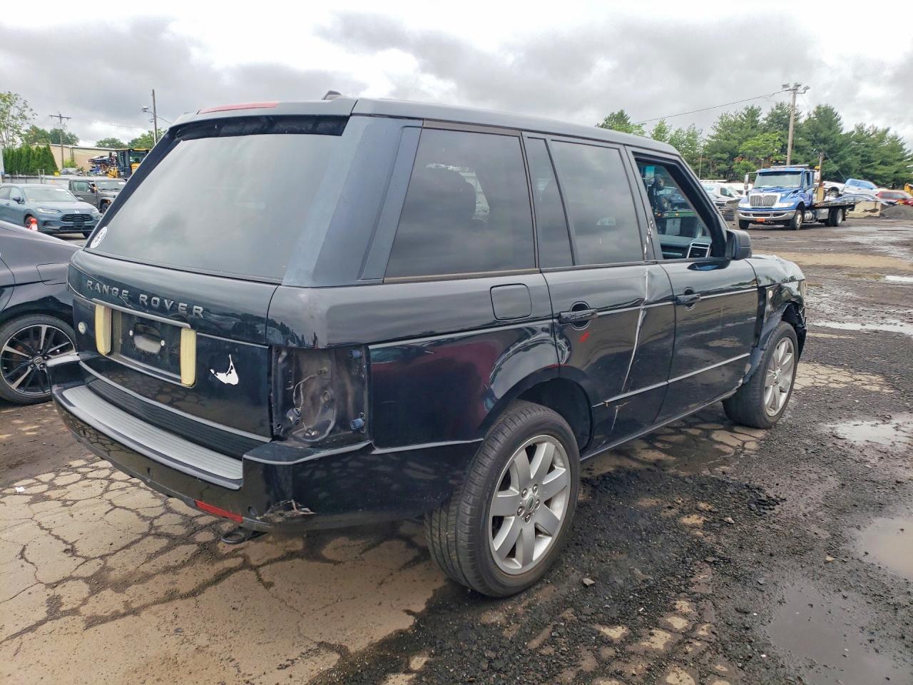 2007 Land Rover Range Rover Hse Black vin: SALME15407A244300