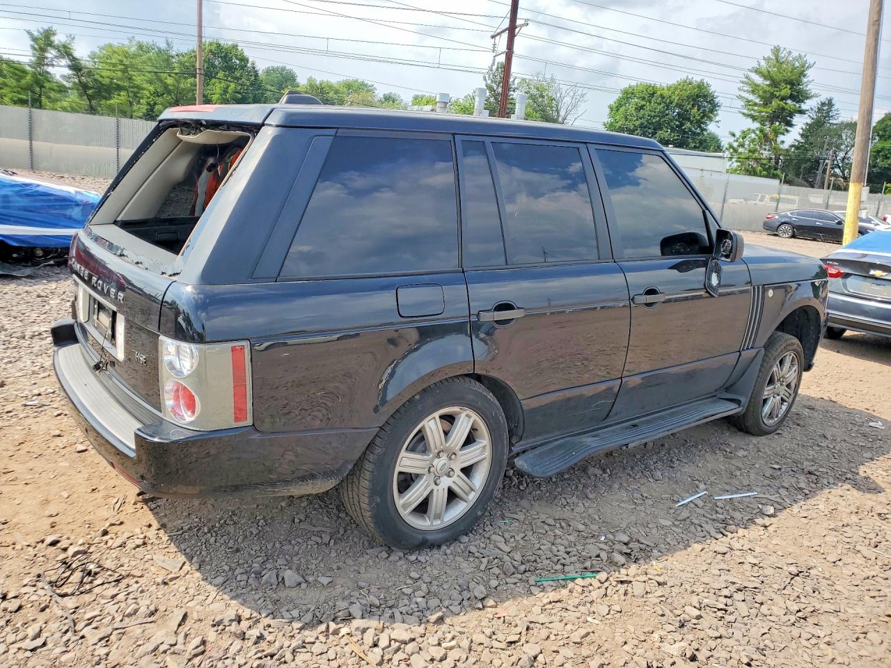 2008 Land Rover Range Rover Hse Black vin: SALME15408A294681