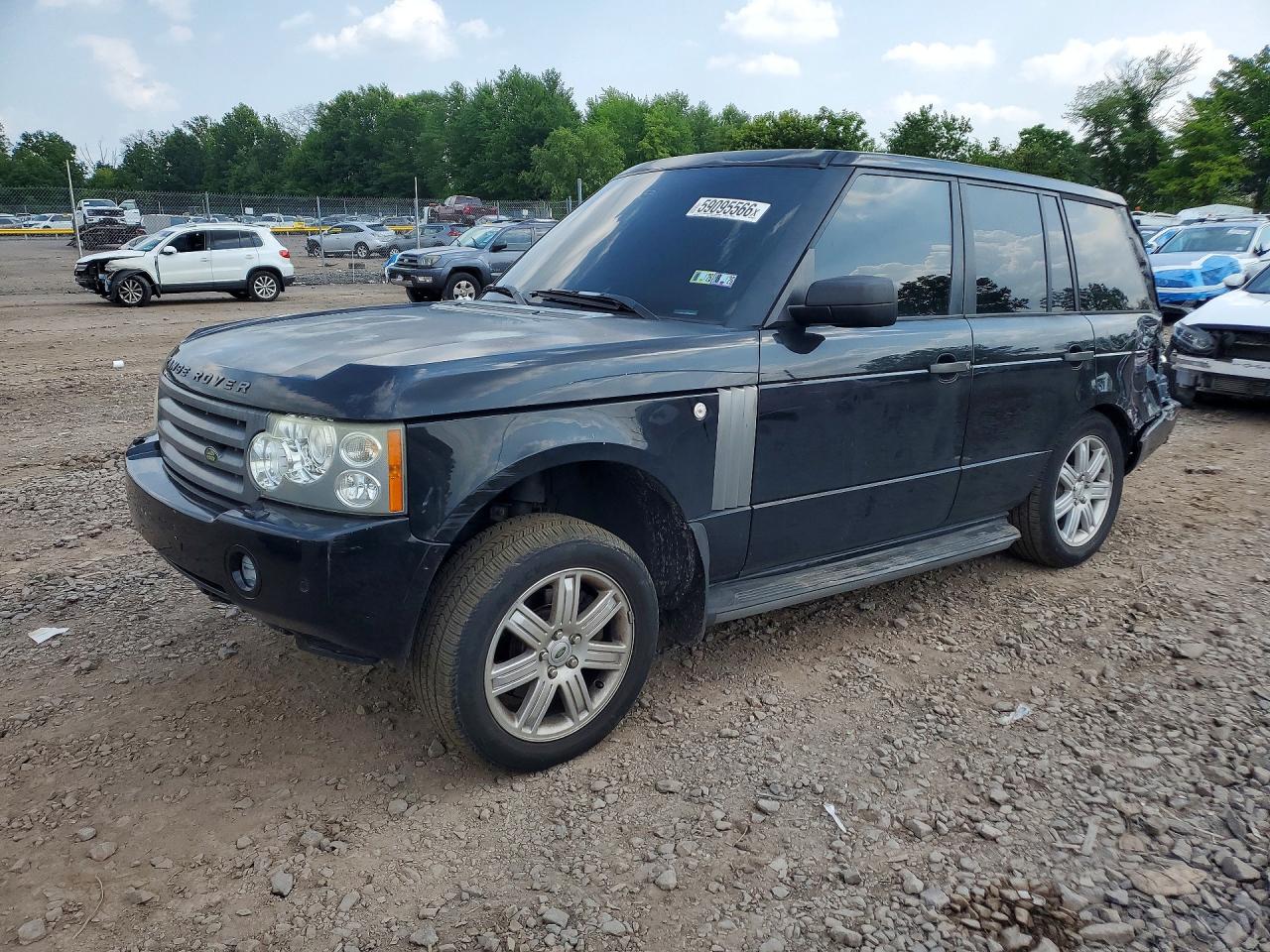 2008 Land Rover Range Rover Hse Black vin: SALME15408A294681