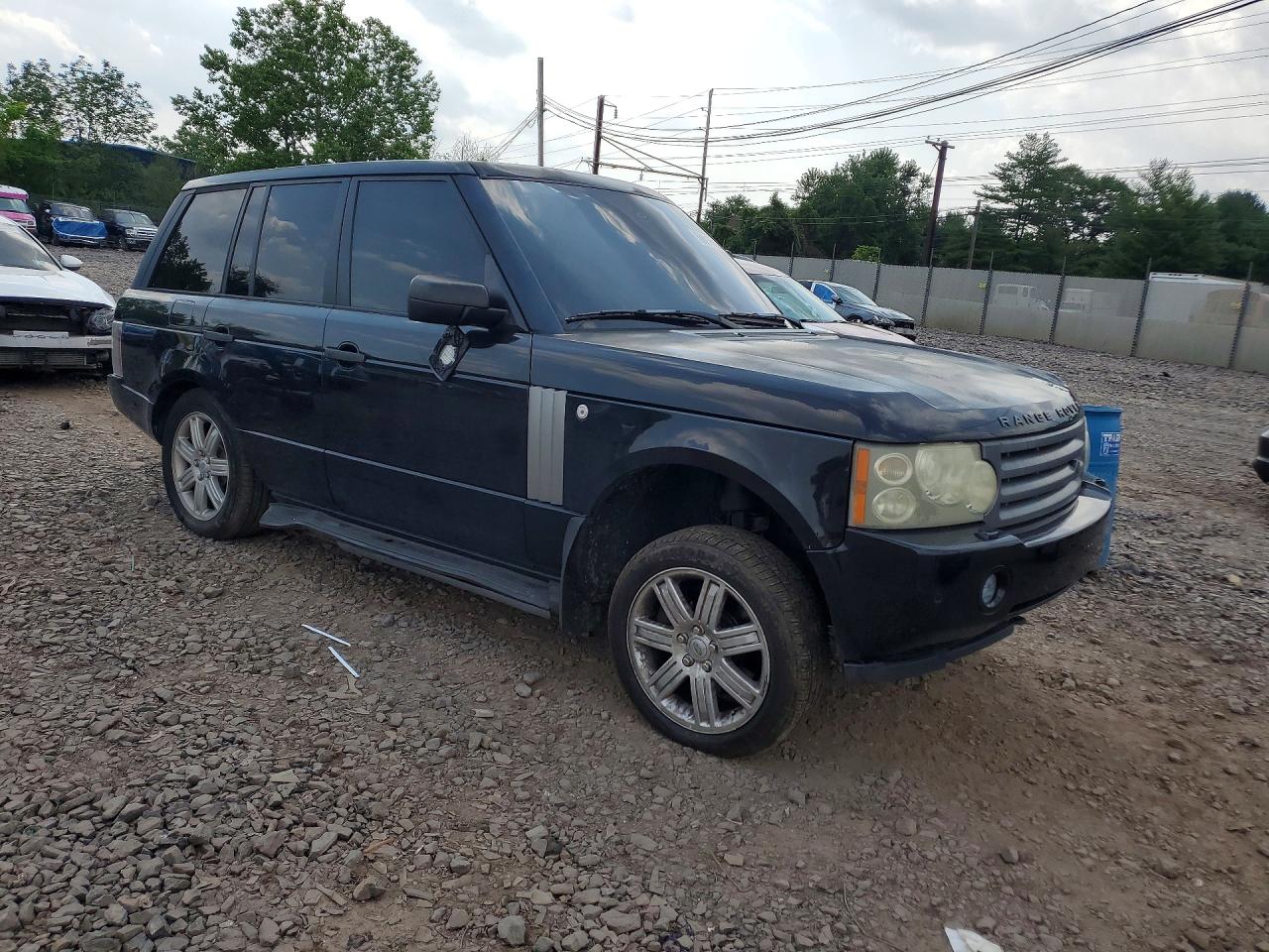 2008 Land Rover Range Rover Hse Black vin: SALME15408A294681
