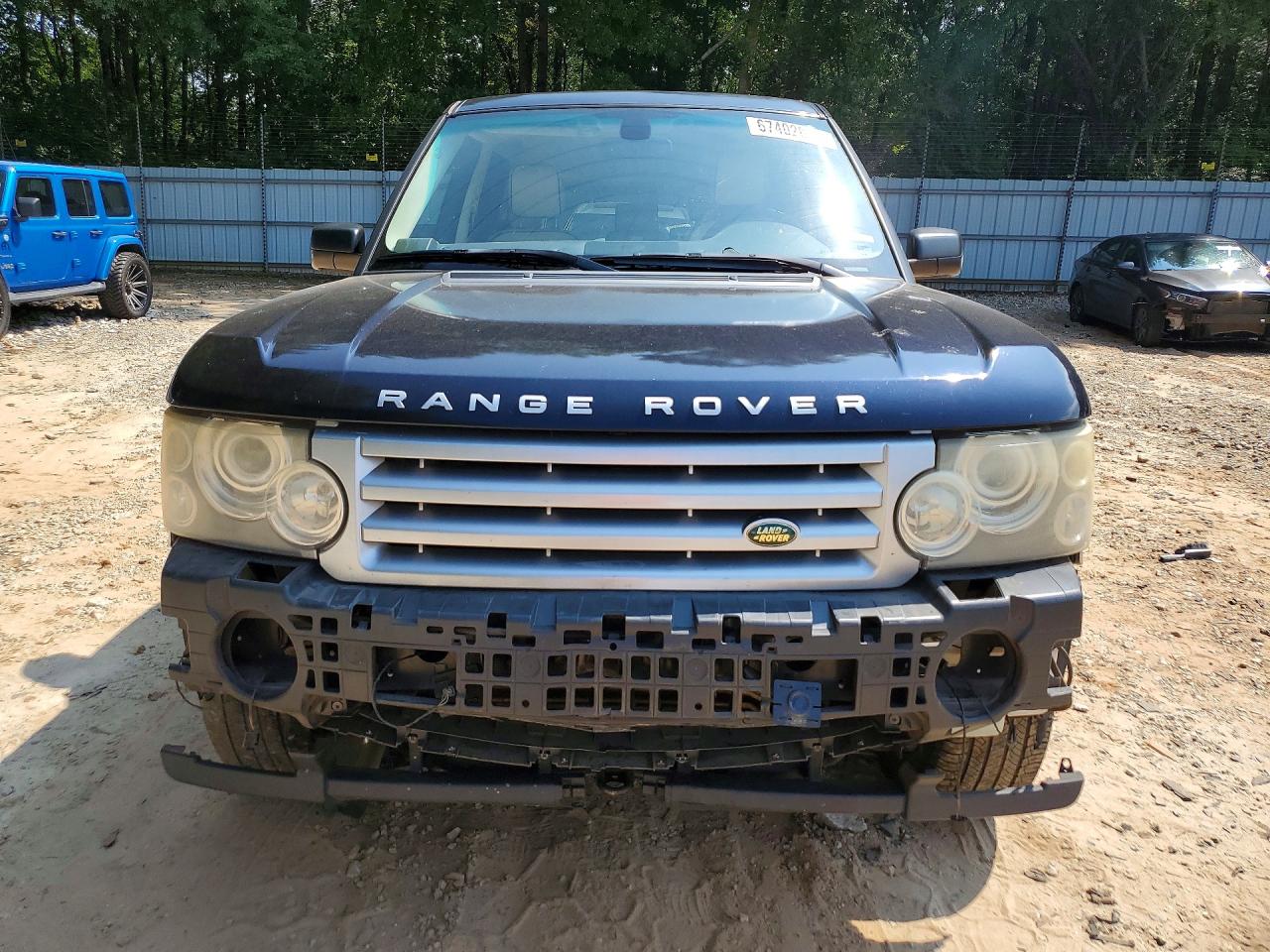 2009 Land Rover Range Rover Hse Blue vin: SALME15409A306474
