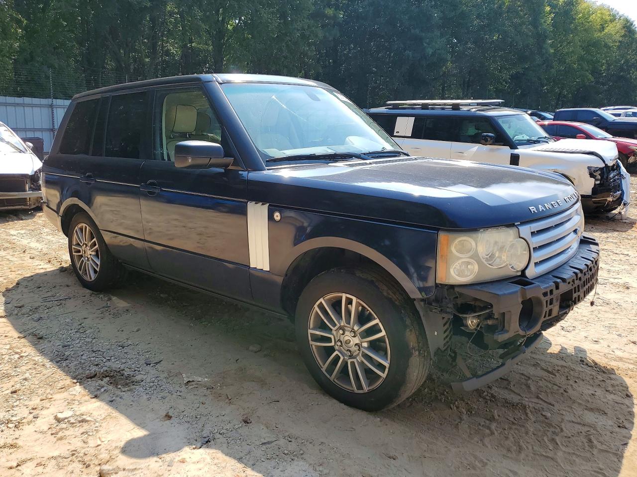 2009 Land Rover Range Rover Hse Blue vin: SALME15409A306474