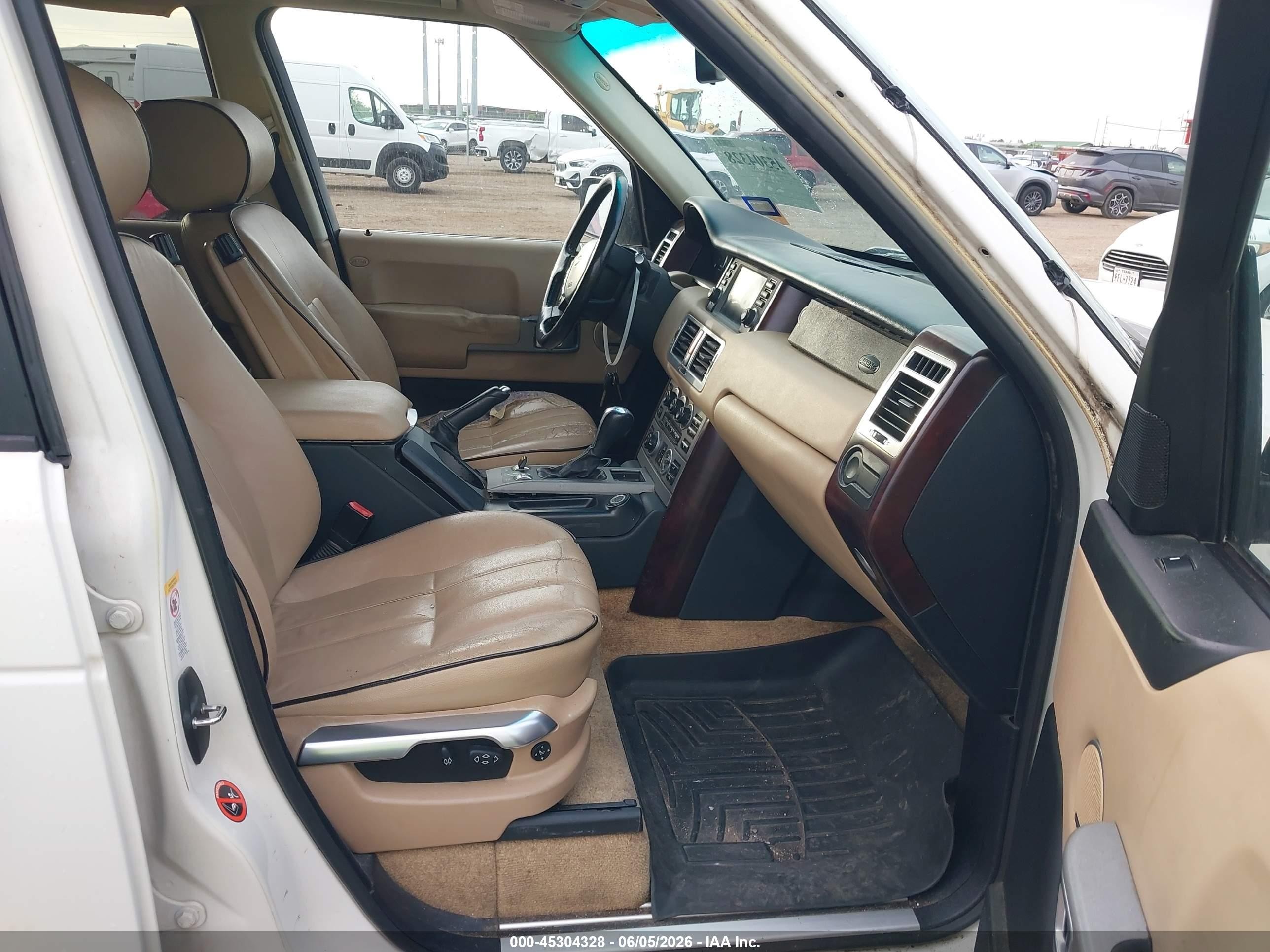 2006 Land Rover Range Rover Hse White vin: SALME15416A229741