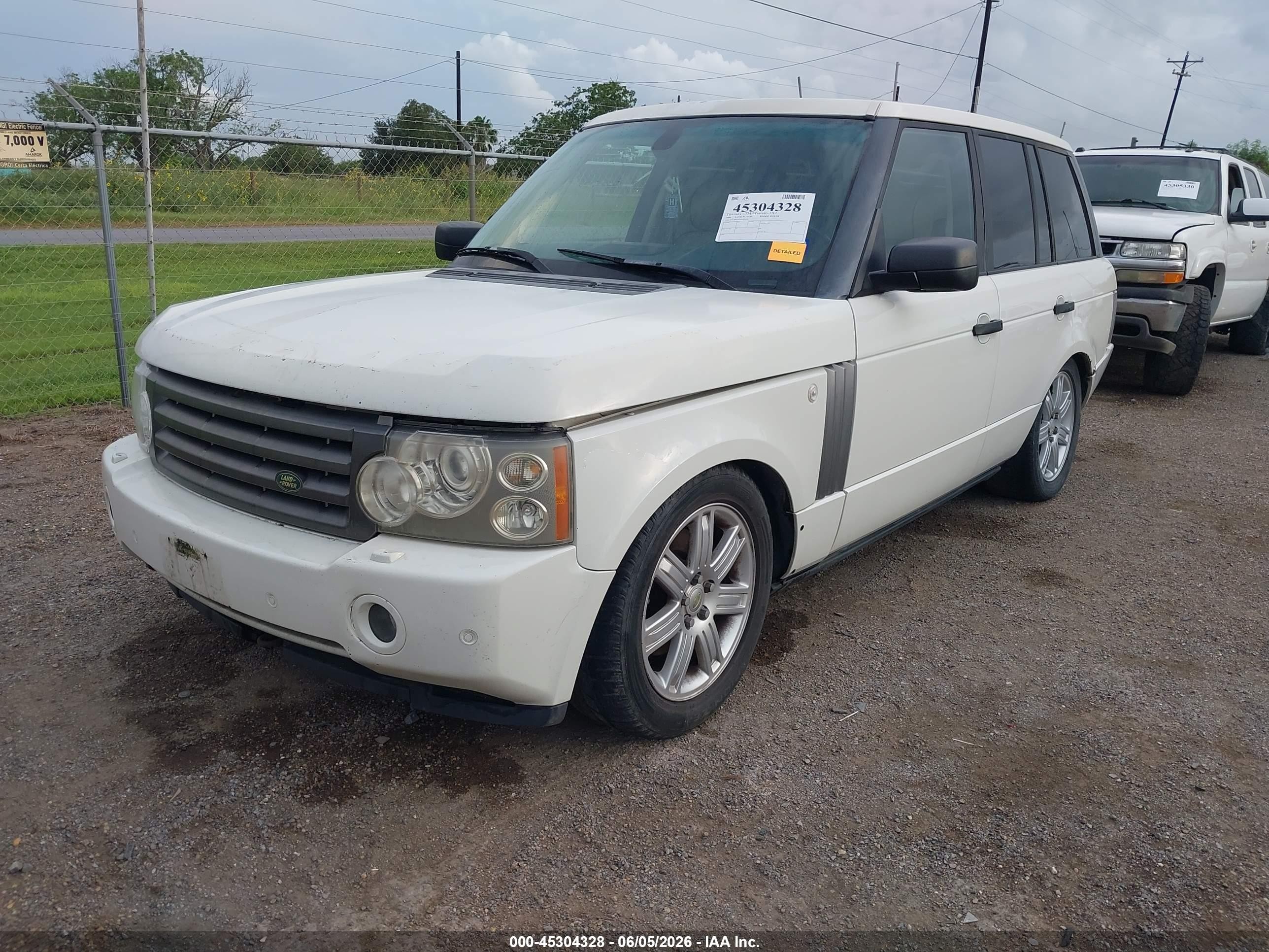 2006 Land Rover Range Rover Hse White vin: SALME15416A229741
