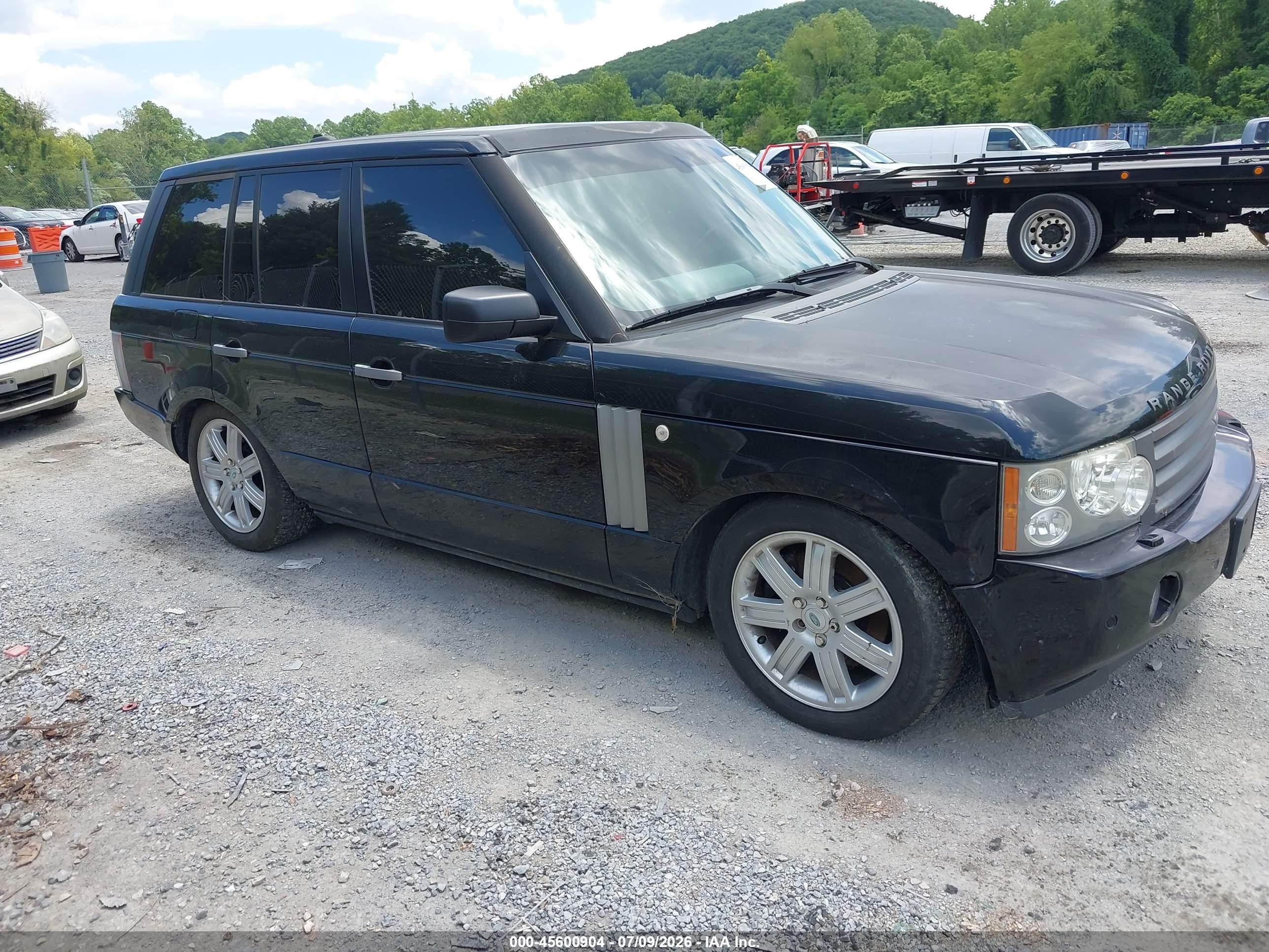 2008 Land Rover Range Rover Hse Black vin: SALME15418S291031