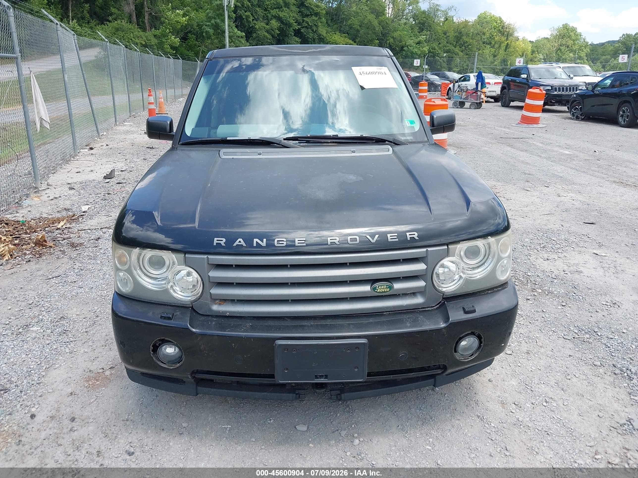 2008 Land Rover Range Rover Hse Black vin: SALME15418S291031