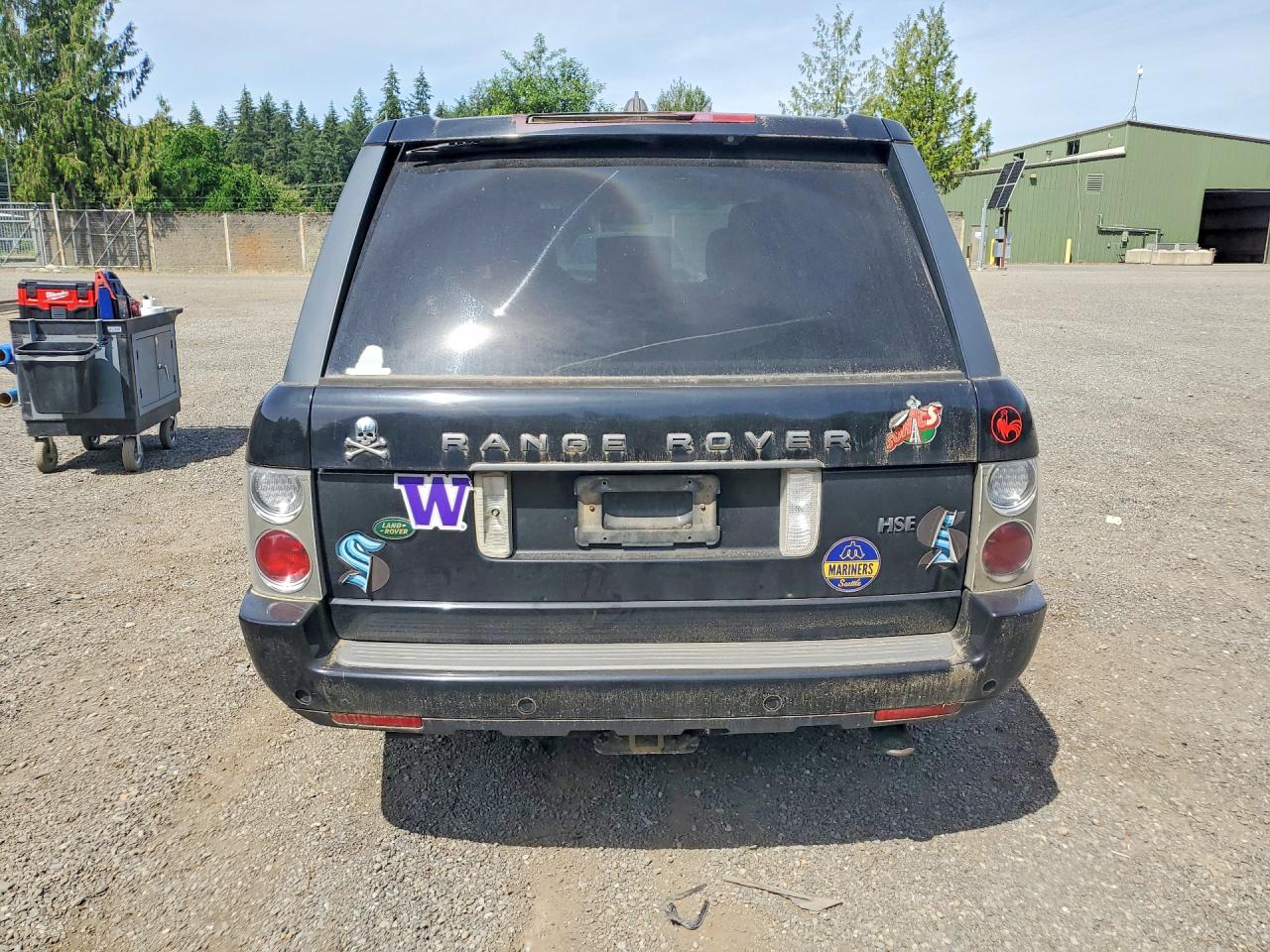 2006 Land Rover Range Rover Hse Black vin: SALME15426A210020
