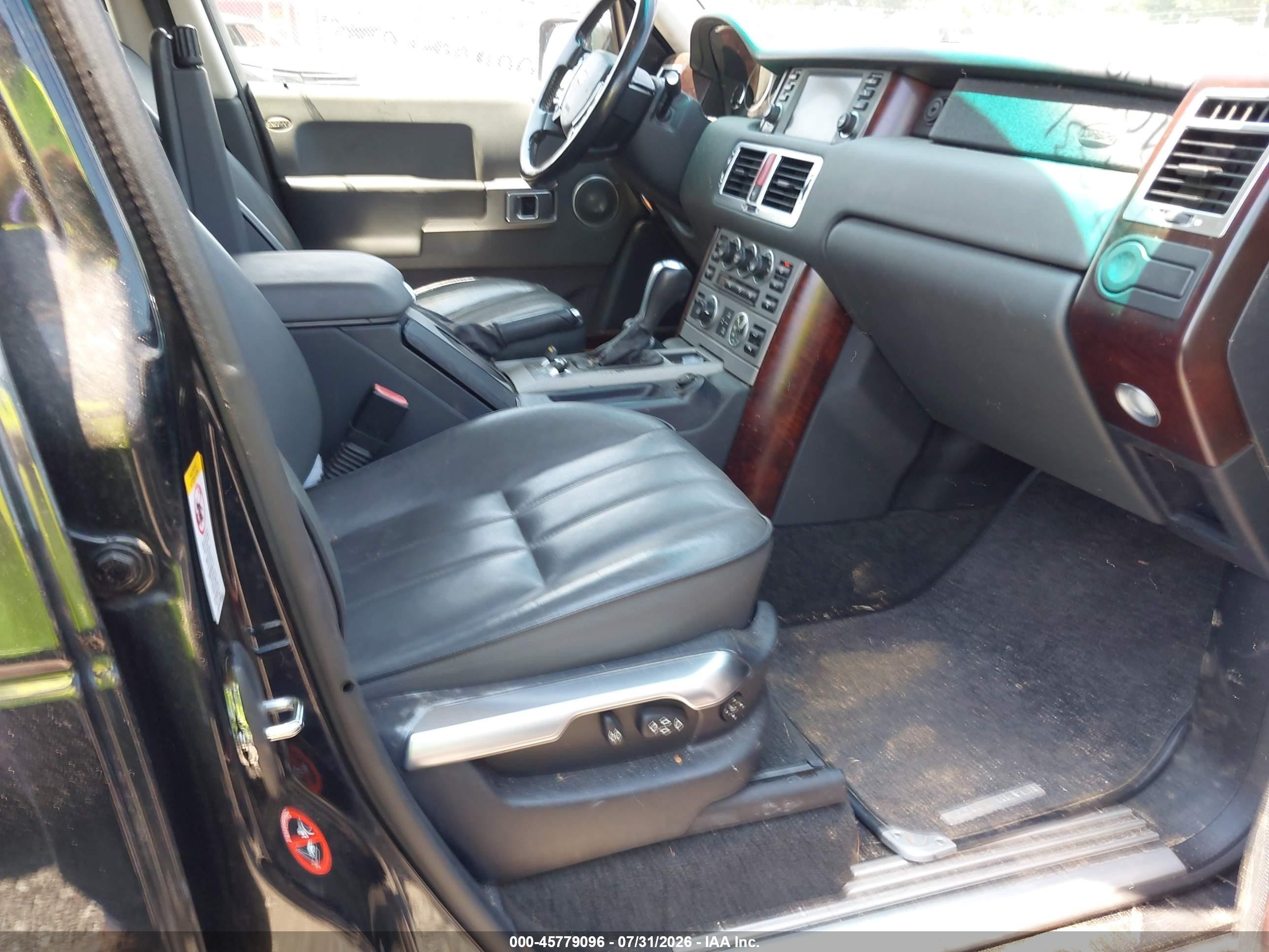 2006 Land Rover Range Rover Hse Black vin: SALME15426A228534