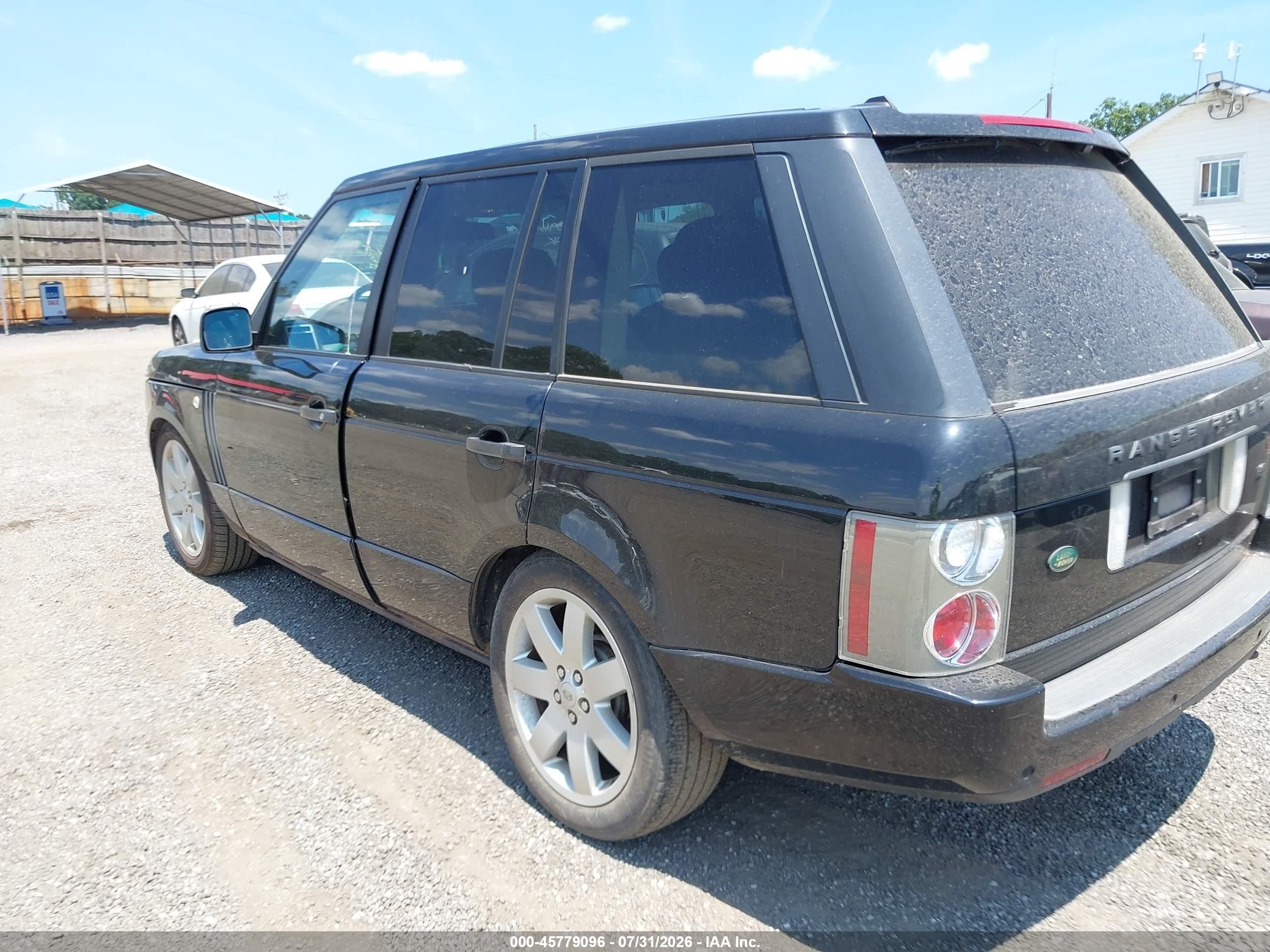 2006 Land Rover Range Rover Hse Black vin: SALME15426A228534