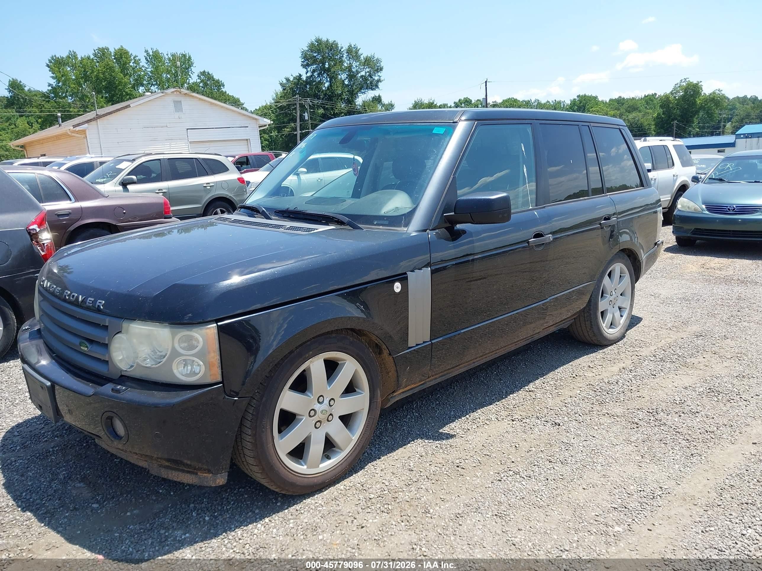 2006 Land Rover Range Rover Hse Black vin: SALME15426A228534