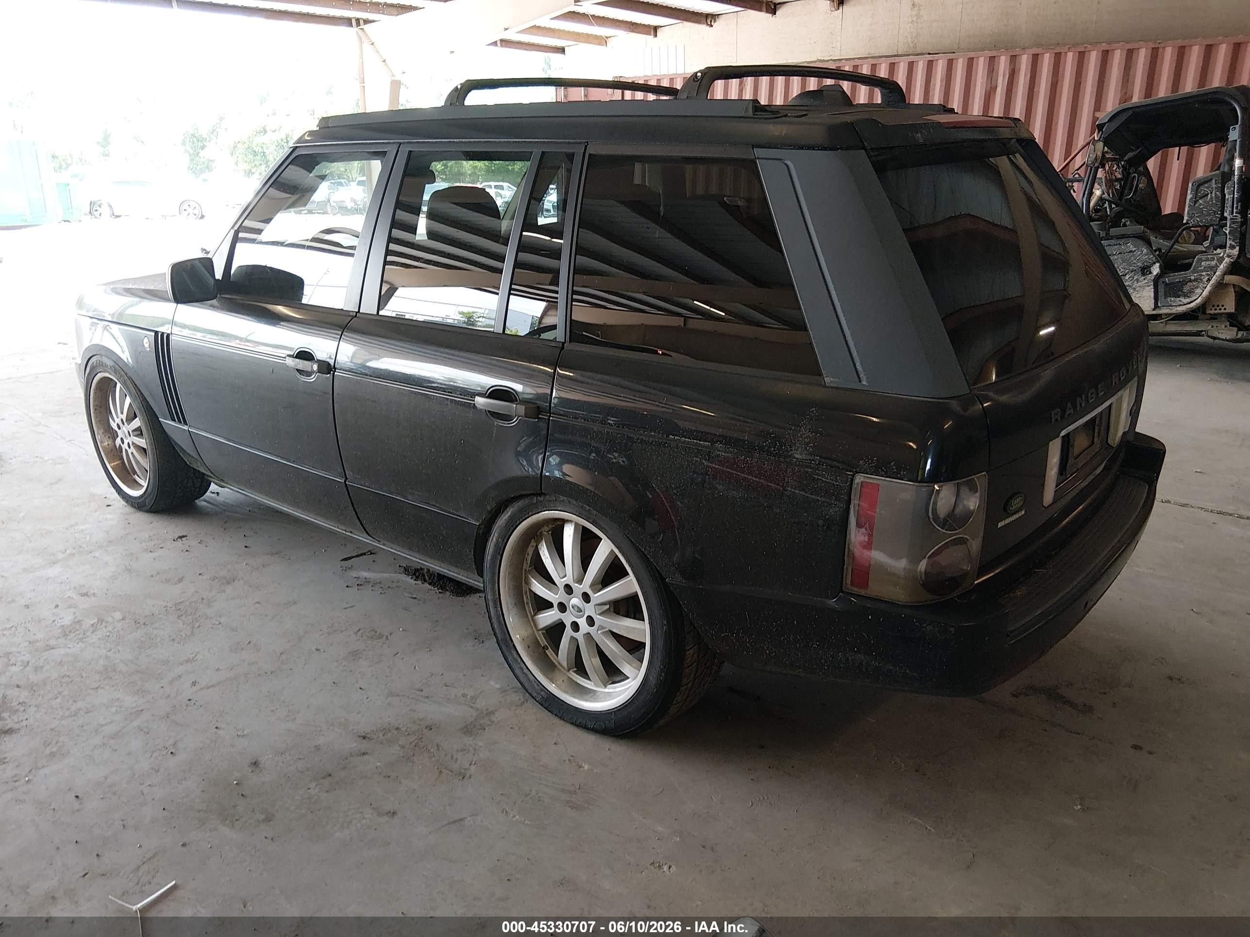 2008 Land Rover Range Rover Hse Black vin: SALME15428A294875