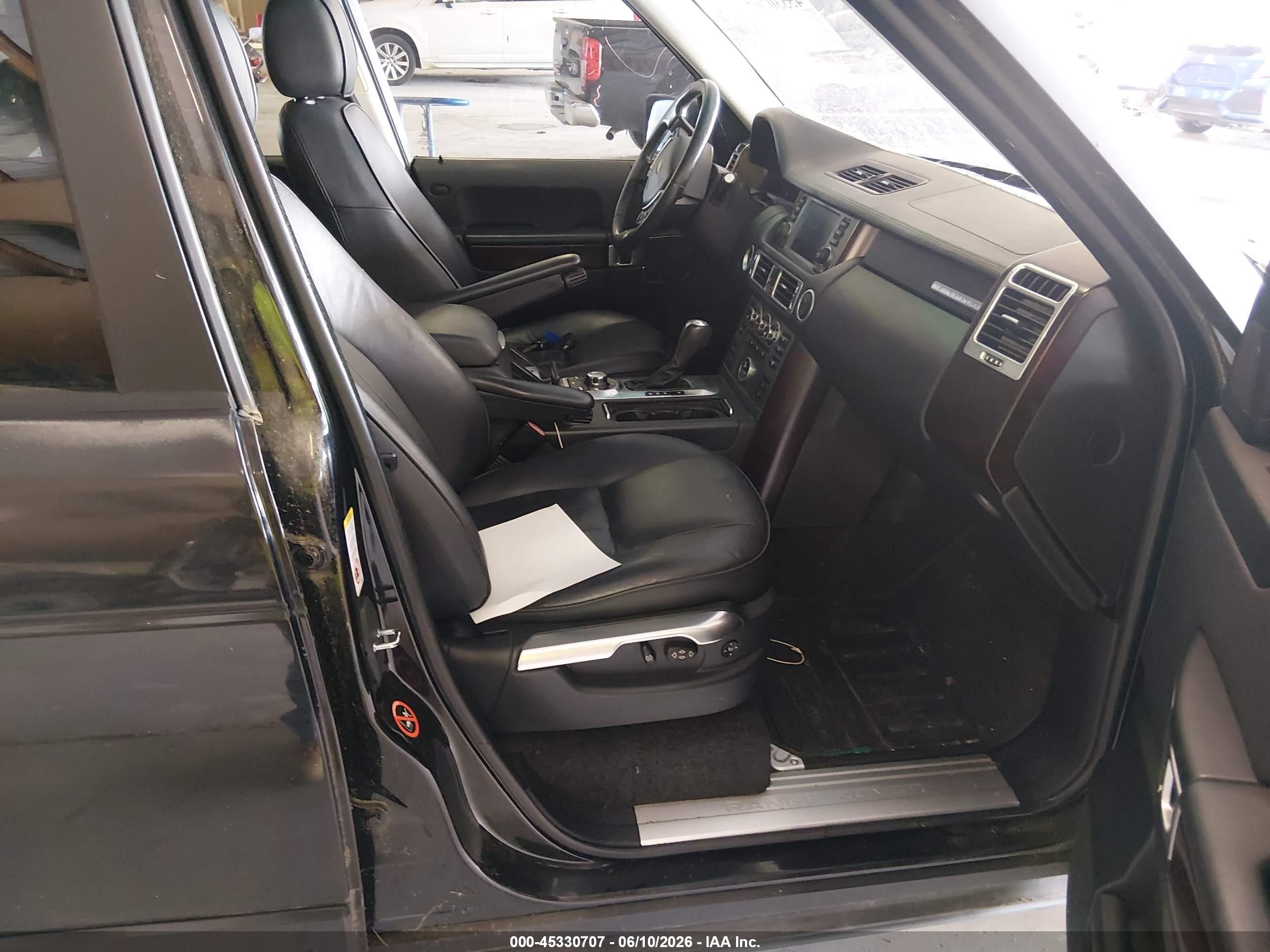 2008 Land Rover Range Rover Hse Black vin: SALME15428A294875