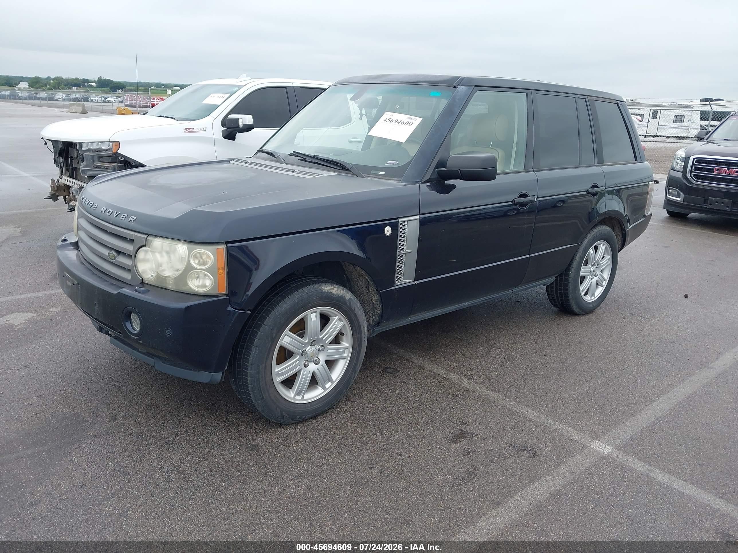 2006 Land Rover Range Rover Hse Blue vin: SALME15436A213881